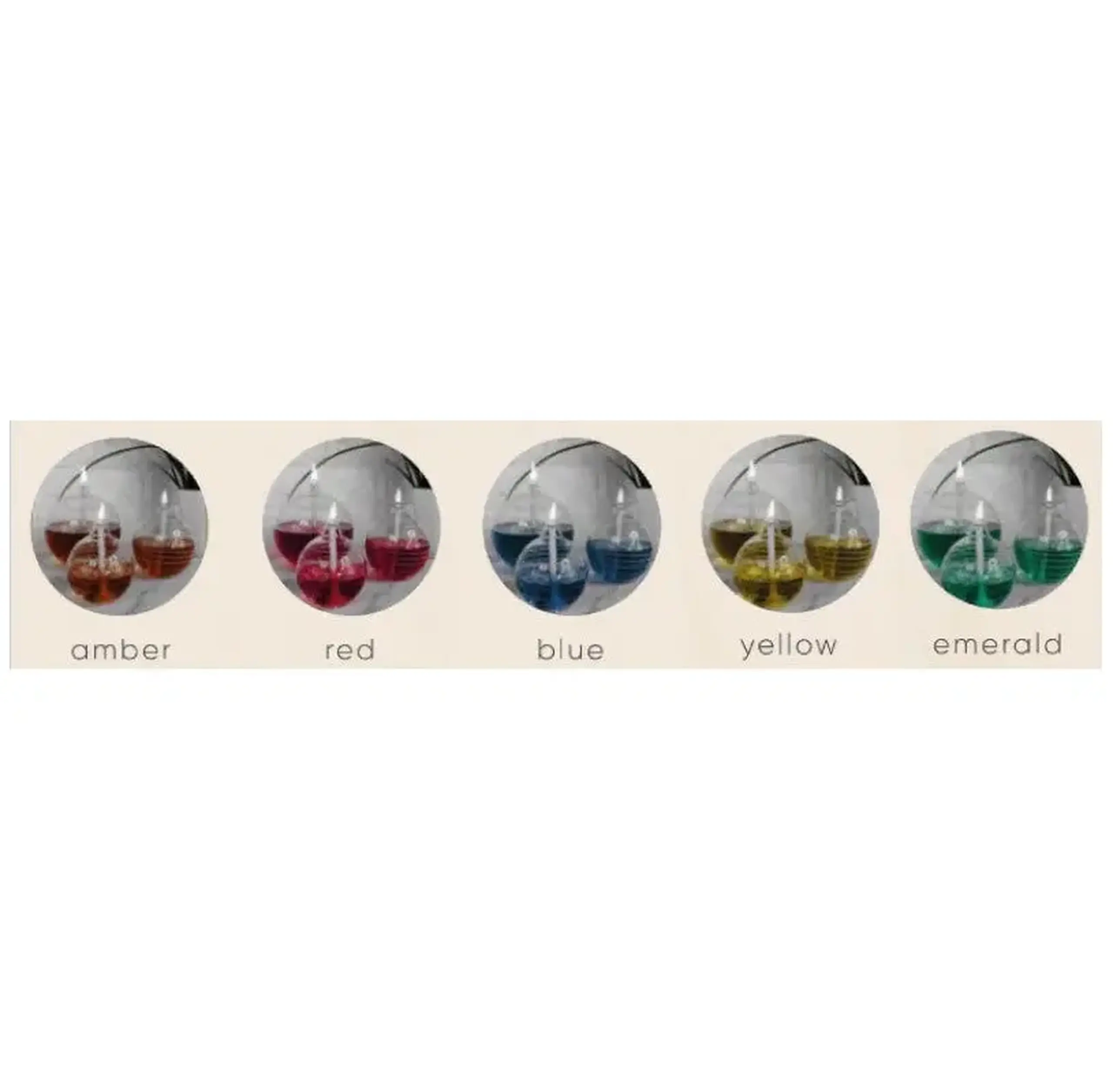 Lămpi cu ulei Pride pentru interior – Set 3 boluri + 200 ml ulei, Glassic