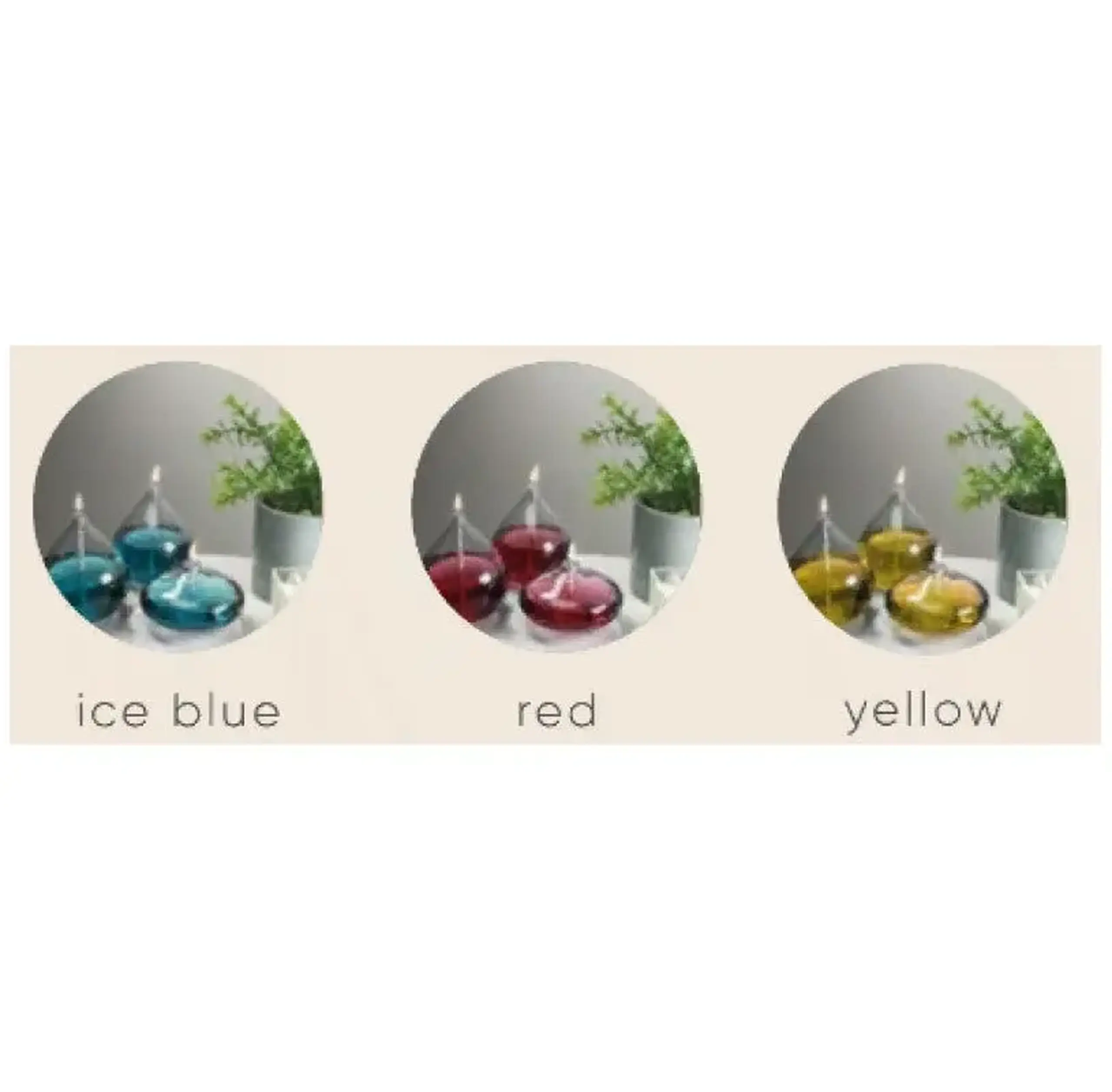 Lampă deocrativă Hope, set, 3 buc+200ml ulei, Glassic