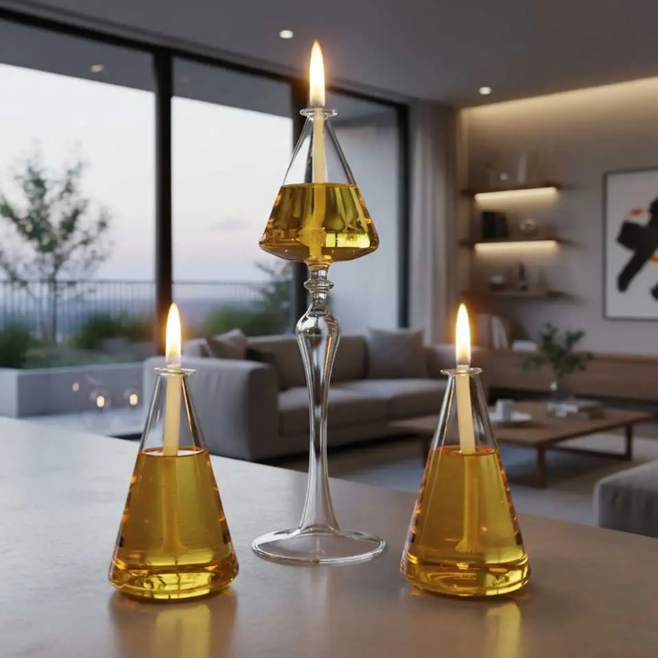 Set Lămpi cu Ulei Bliss,3 Buc. - Design Asortat