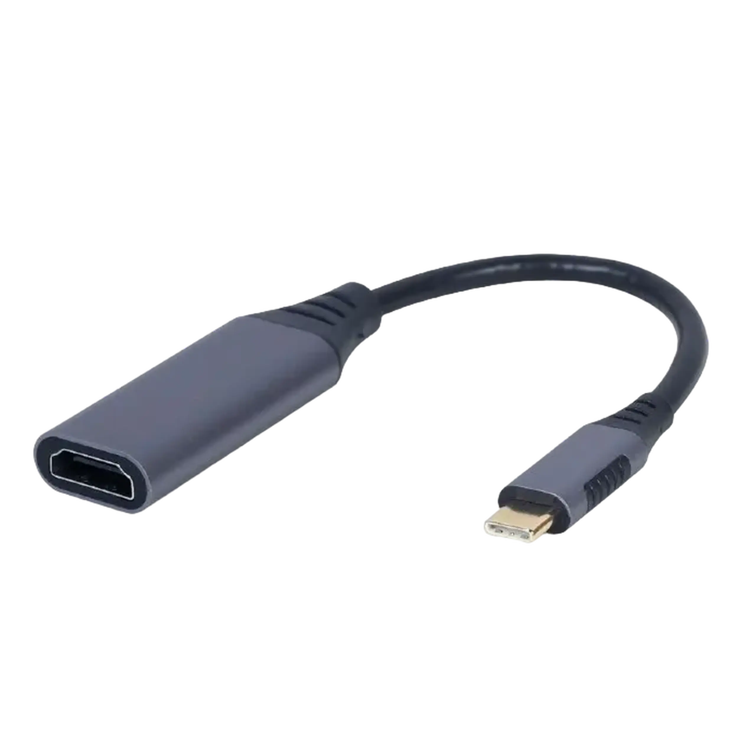 Cablu Video Cablexpert A-USB3C-HDMI-01, USB Type-C (M) - HDMI, 0,15m, Gri