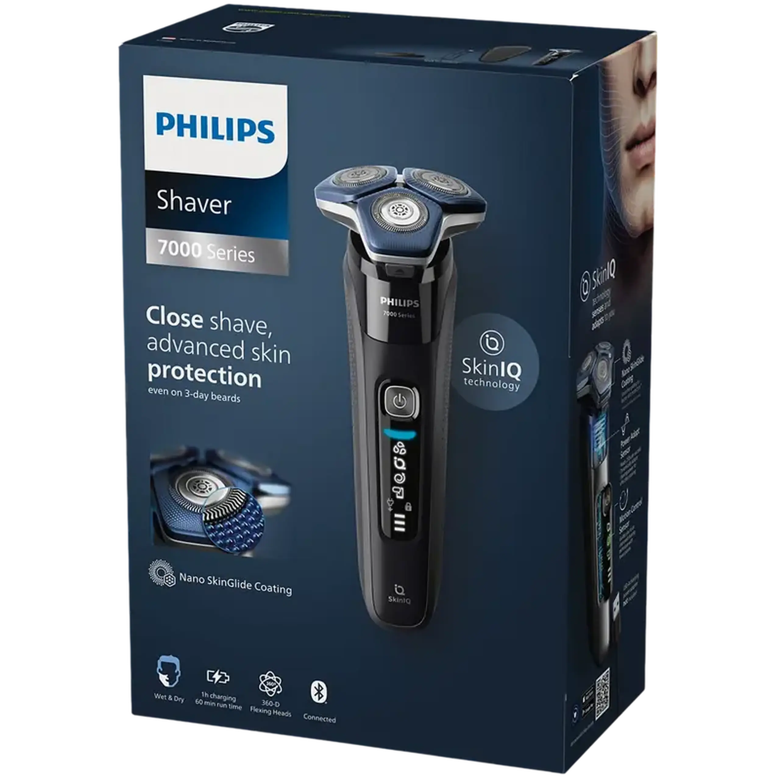 Aparat de ras electric Philips S7886/35, Negru