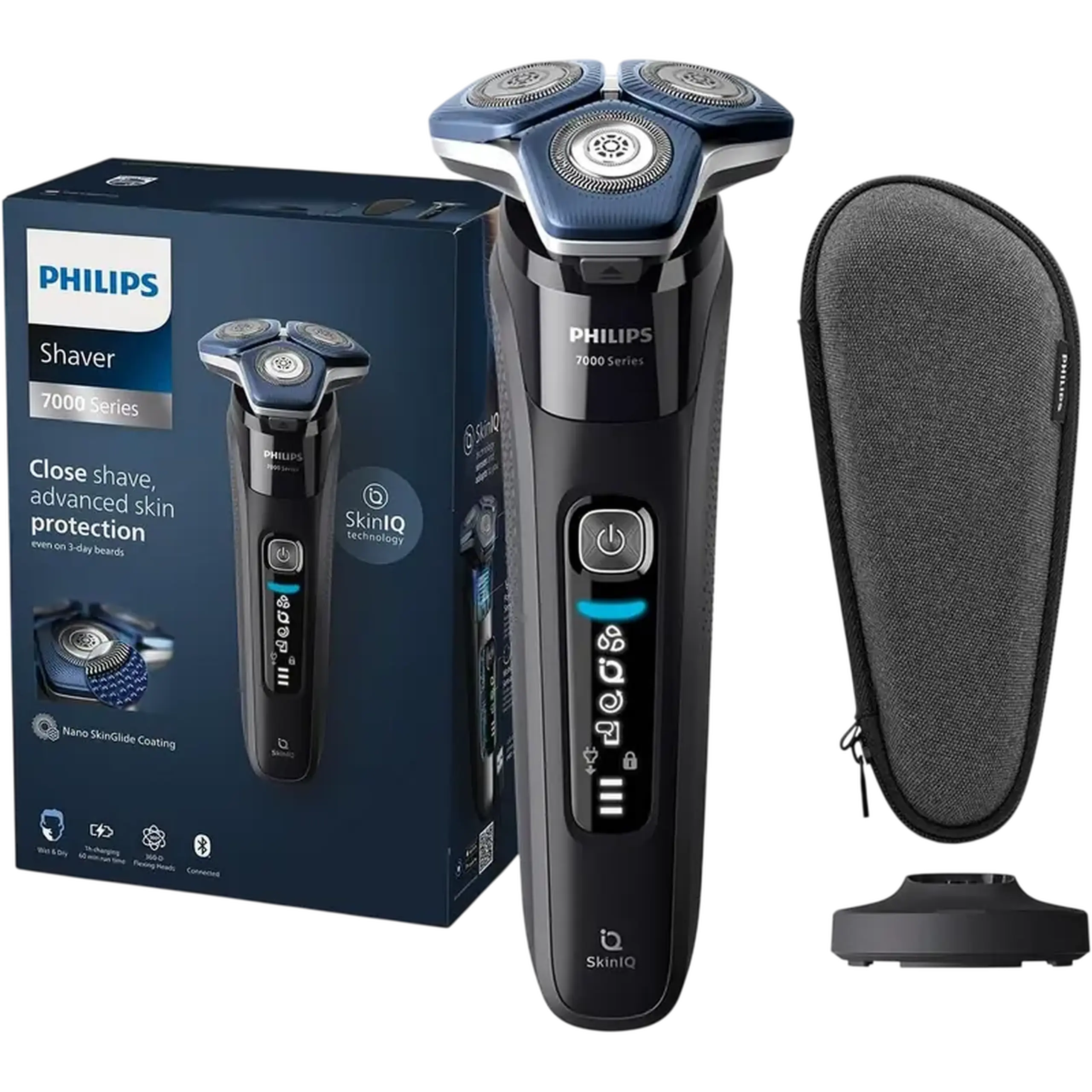 Aparat de ras electric Philips S7886/35, Negru