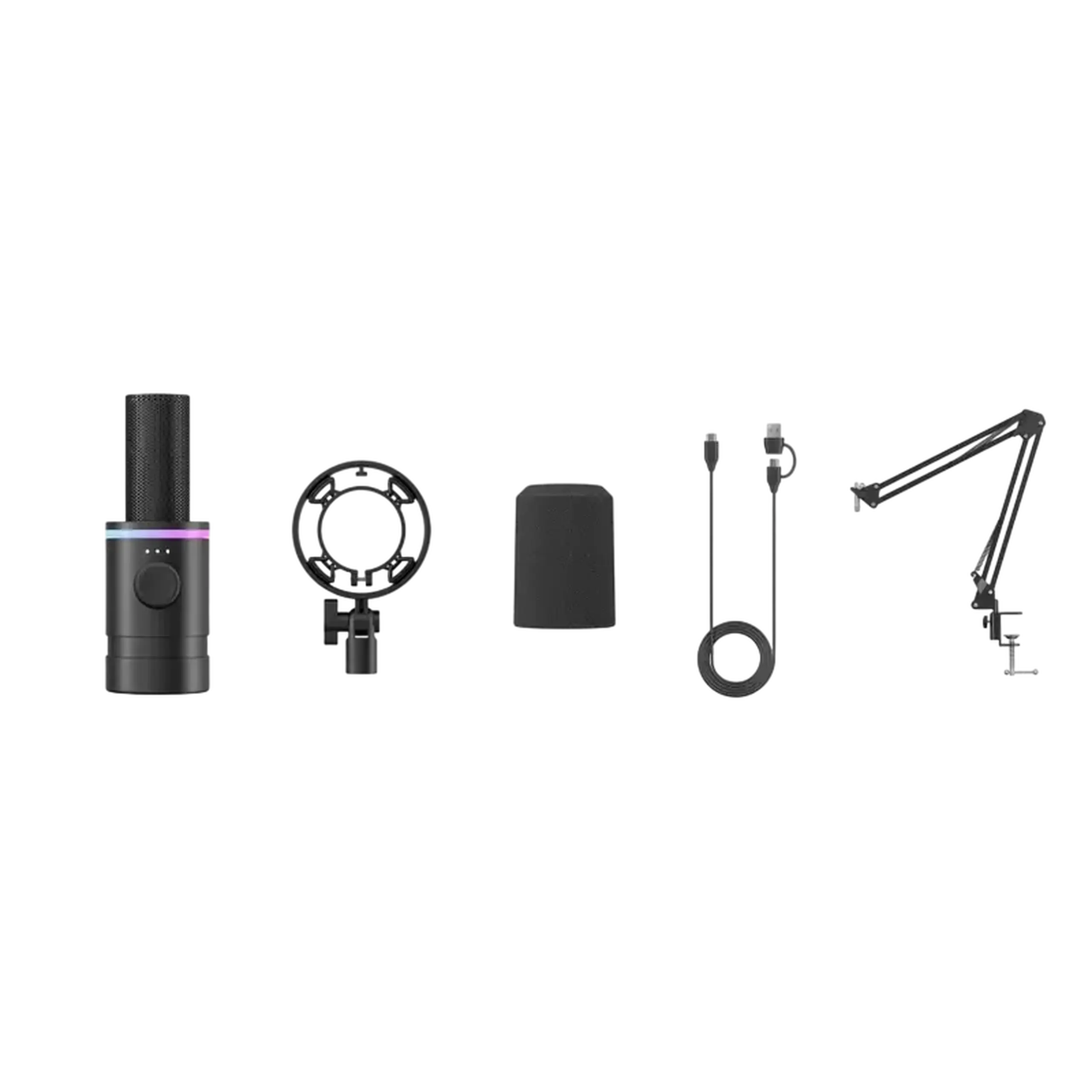 Microfon Podcast BOYA CastMic S60B, negru