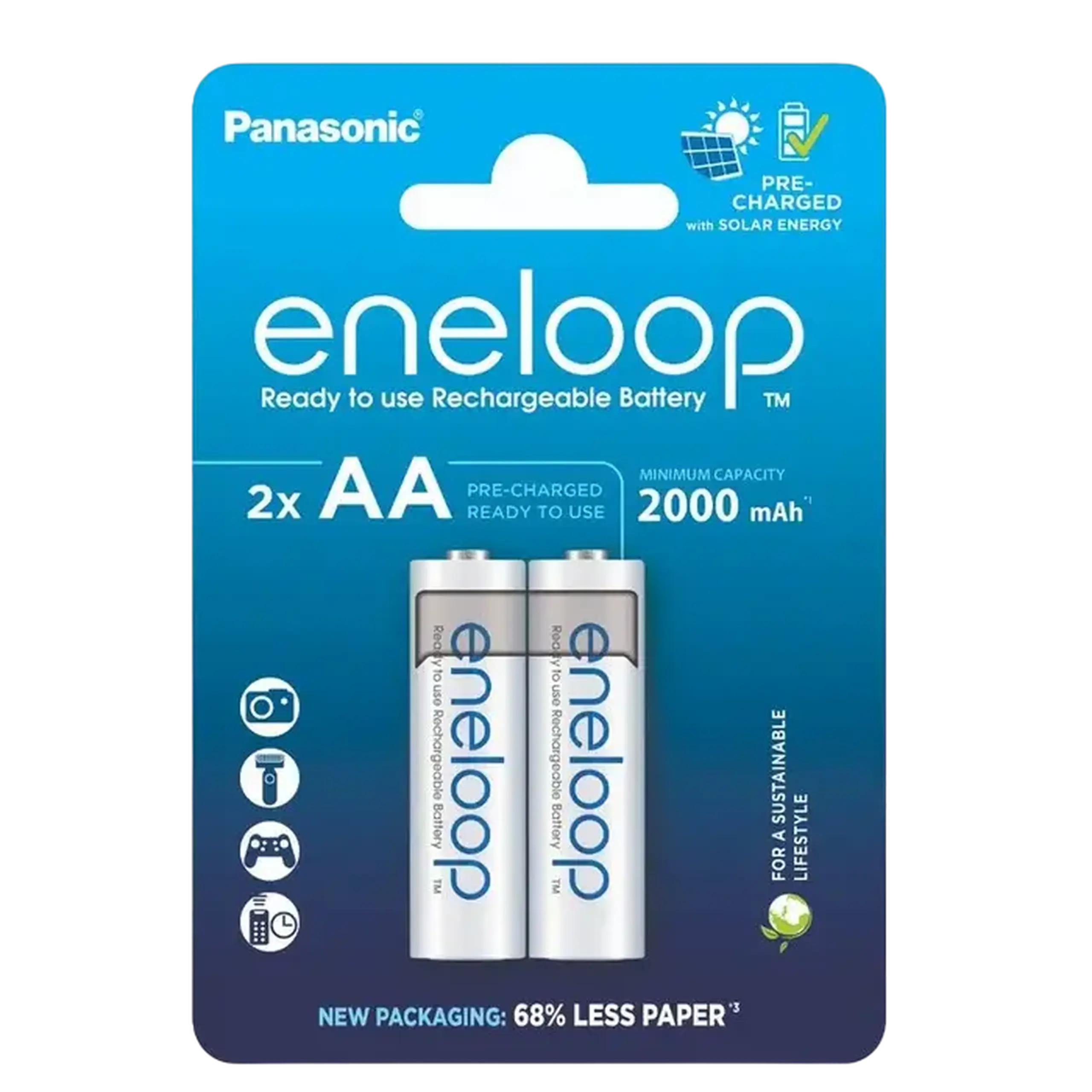 Acumulatori Panasonic BK-3MCDE/2CP, AA, 2000mAh, 2buc.