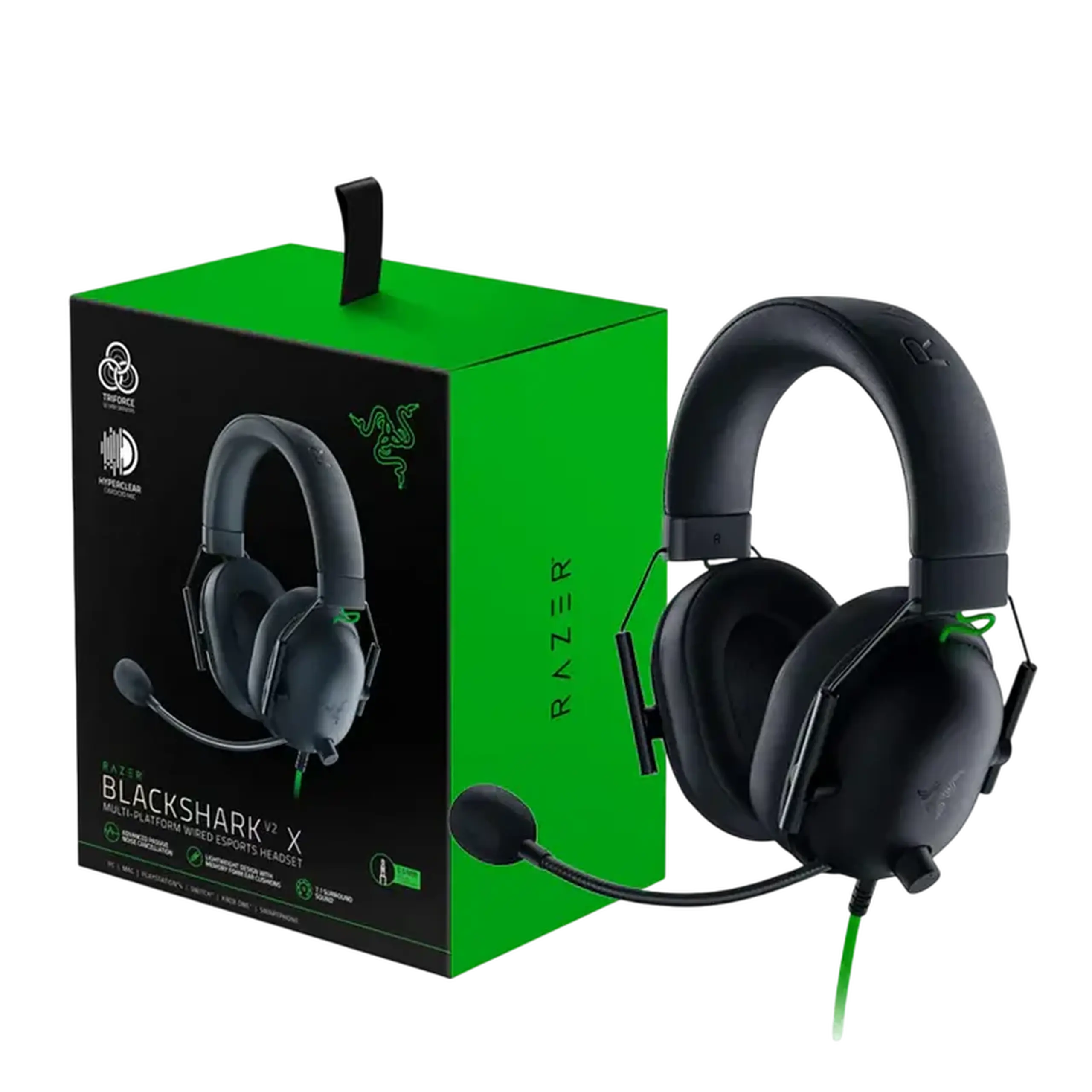 Căști gaming RAZER BlackShark V2 X, Cu fir, Negru