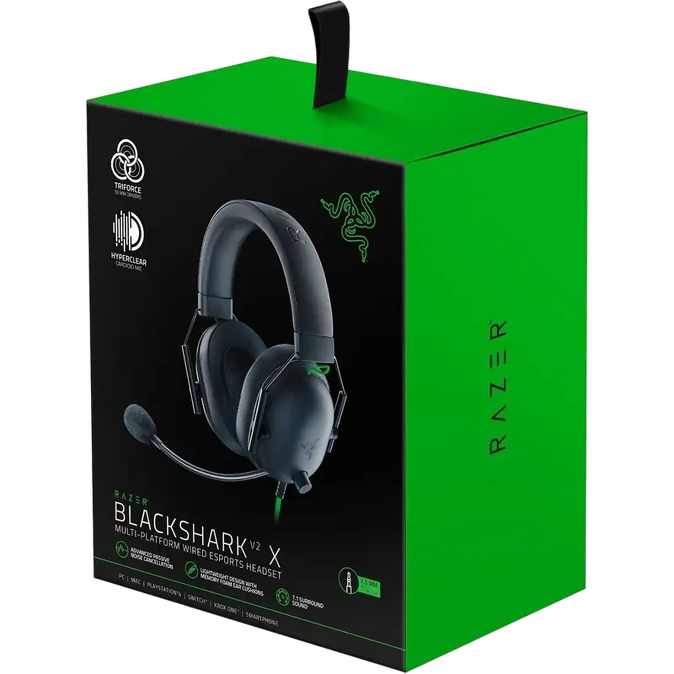 Căști gaming RAZER BlackShark V2 X, Cu fir, Negru