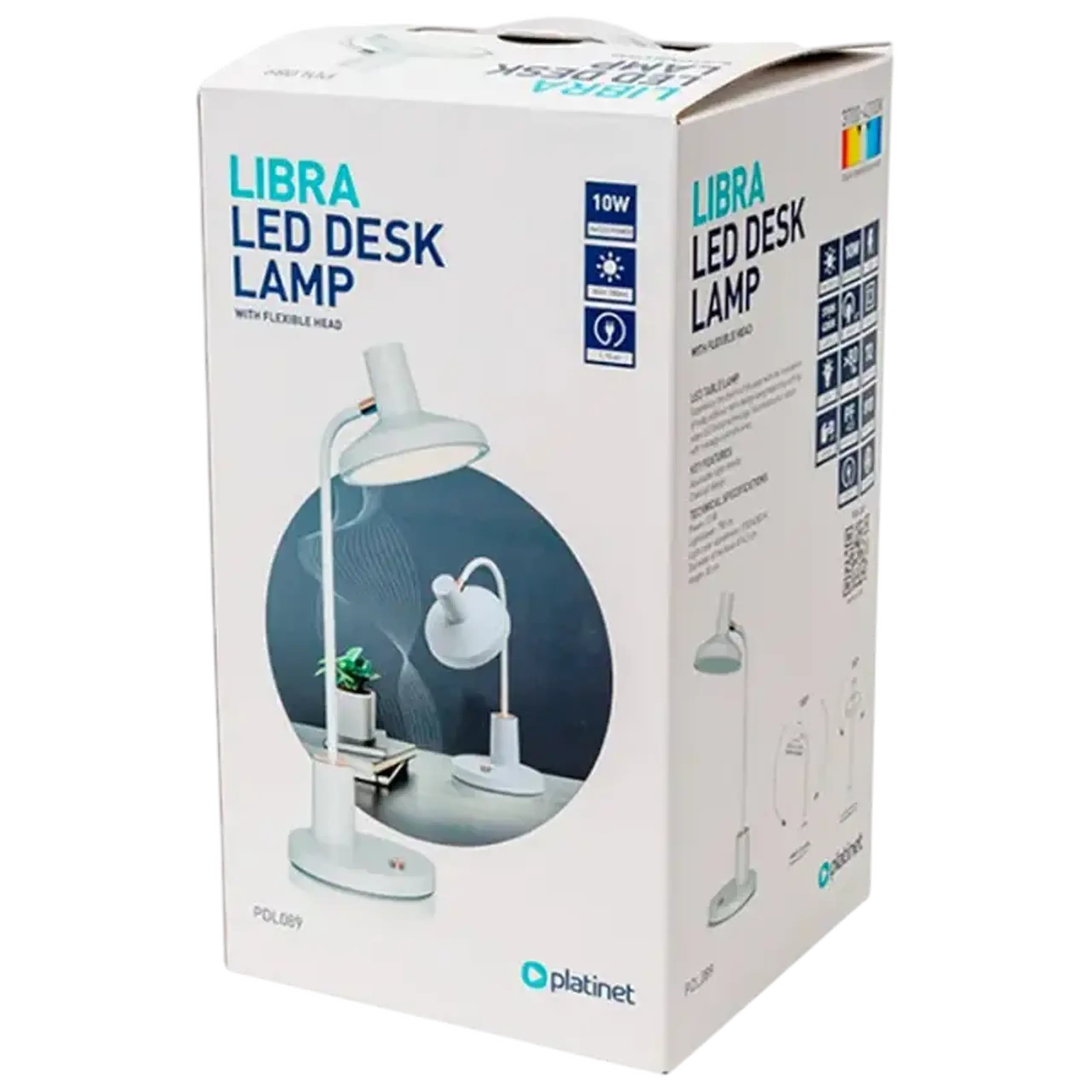 Lampa Led Platinet PDL089 Lampa de birou Led 10W 780Lm (45855) Alb