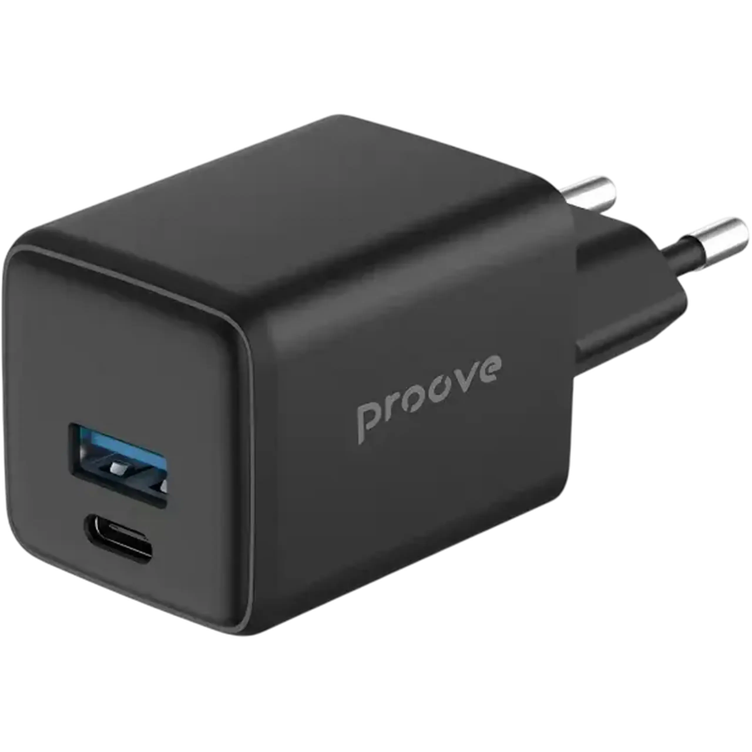 Incarcator Proove Pocket Gan 30W (Tip - C + USB), Negru