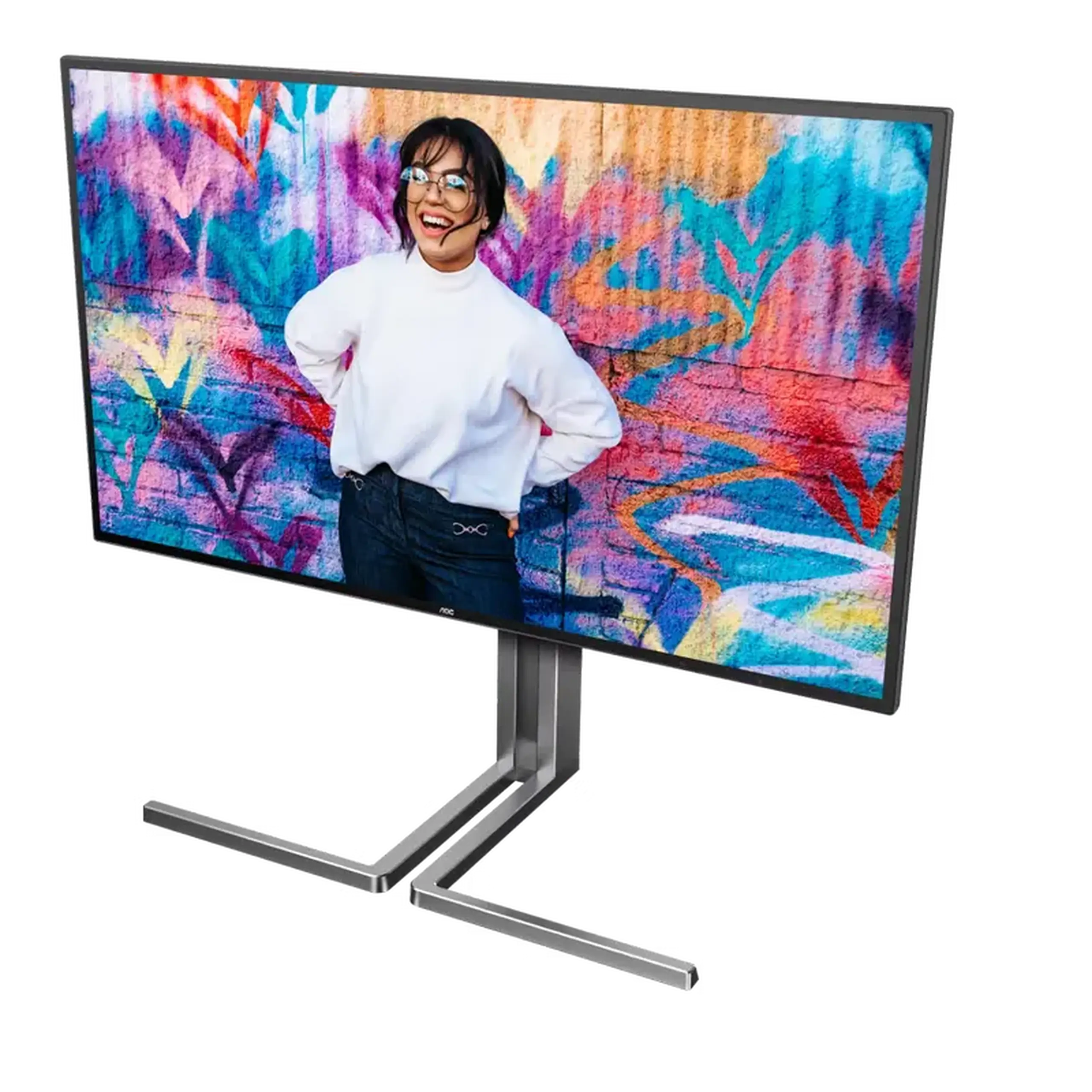 27" AOC U27U3CV, negru, IPS, 3840x2160, 60 Hz, Adaptive Sync, 4 ms, 400 cd, HDR400, HDMI+DP+USB+TypeC,Spkrs,Pivo