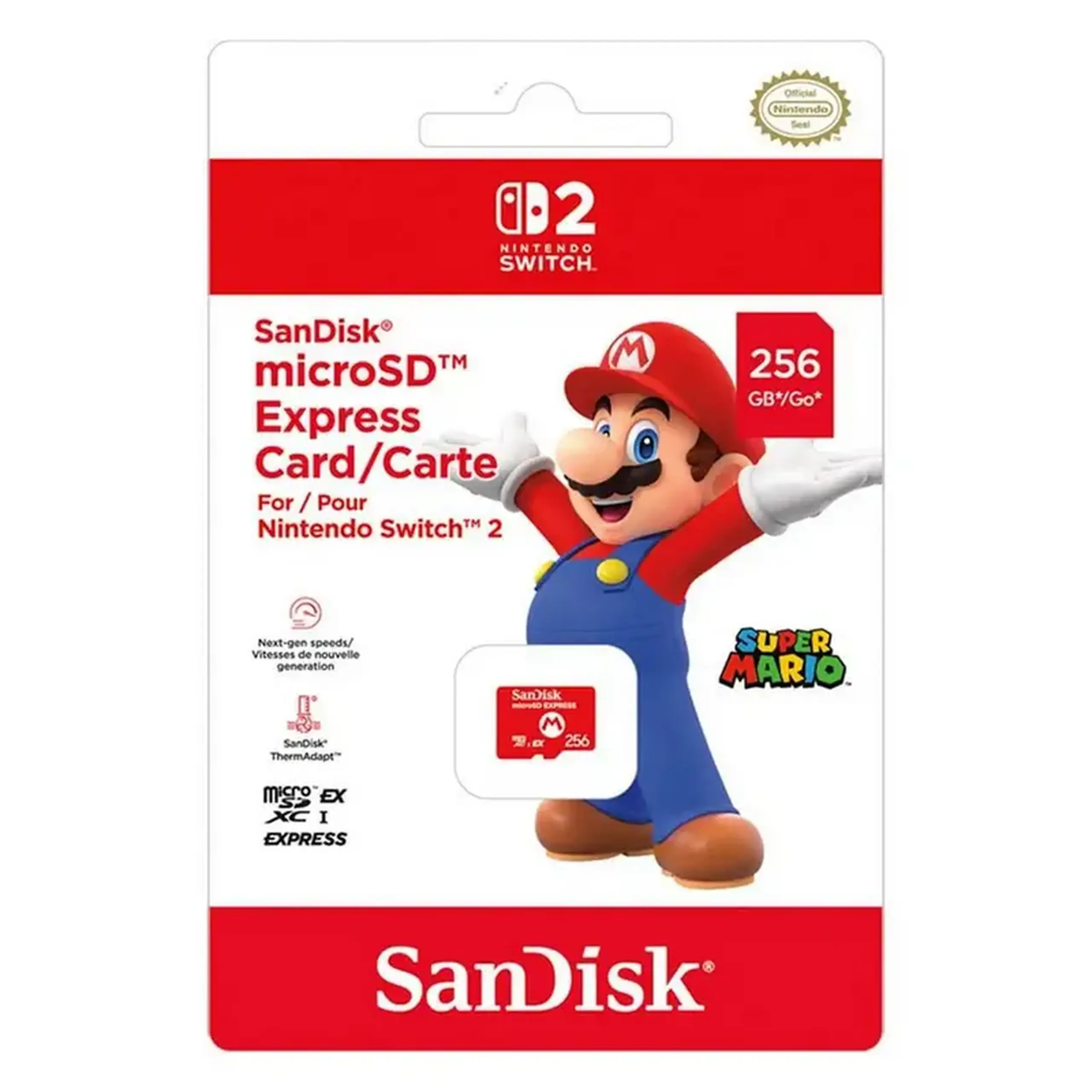 Card de Memorie SanDisk Express Card pentru Nintendo Switch 2, 256GB (4523052030185)