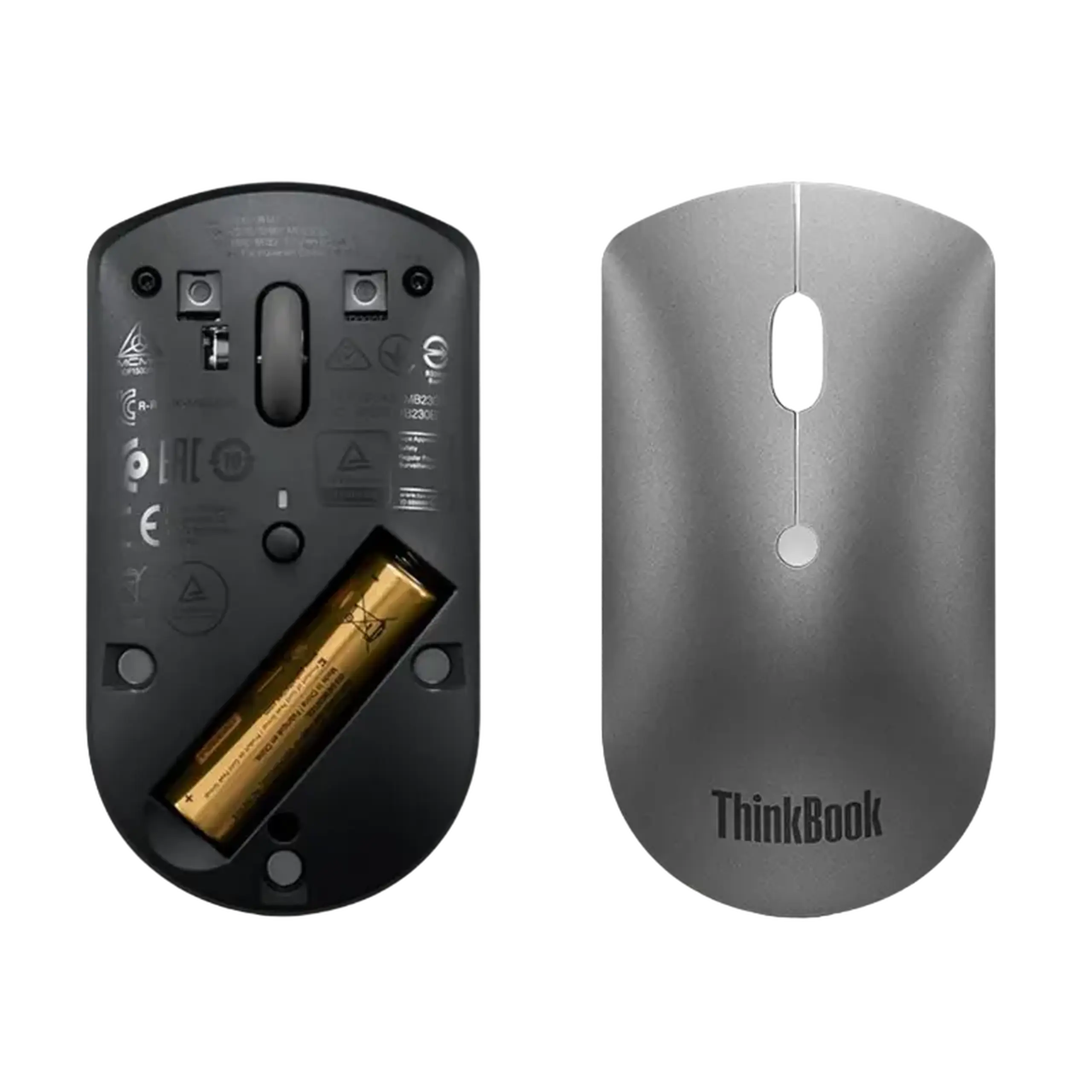 Mouse Wireless Lenovo ThinkBook Bluetooth Silent Mouse, Gri