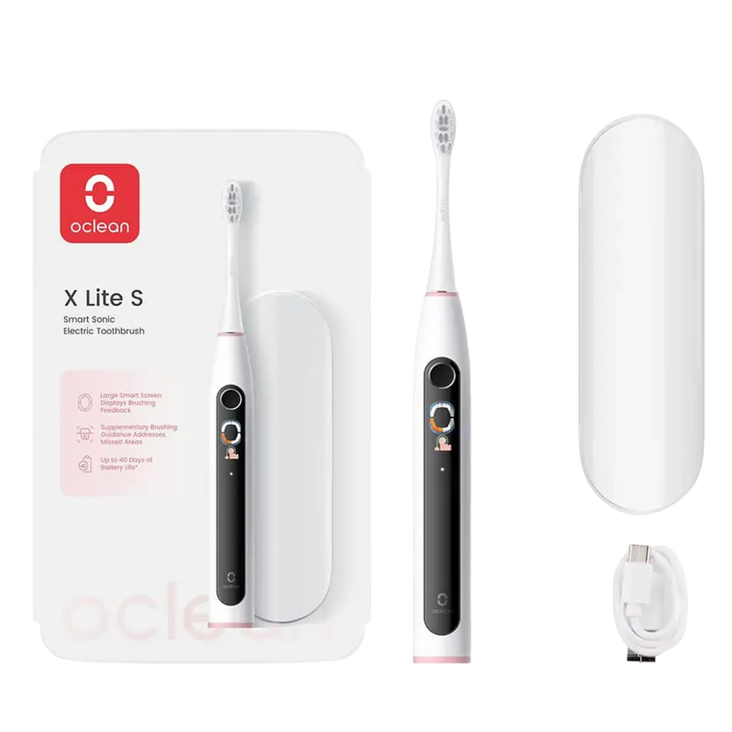 Periuță de dinți electrică Oclean X Lite Set, Gri