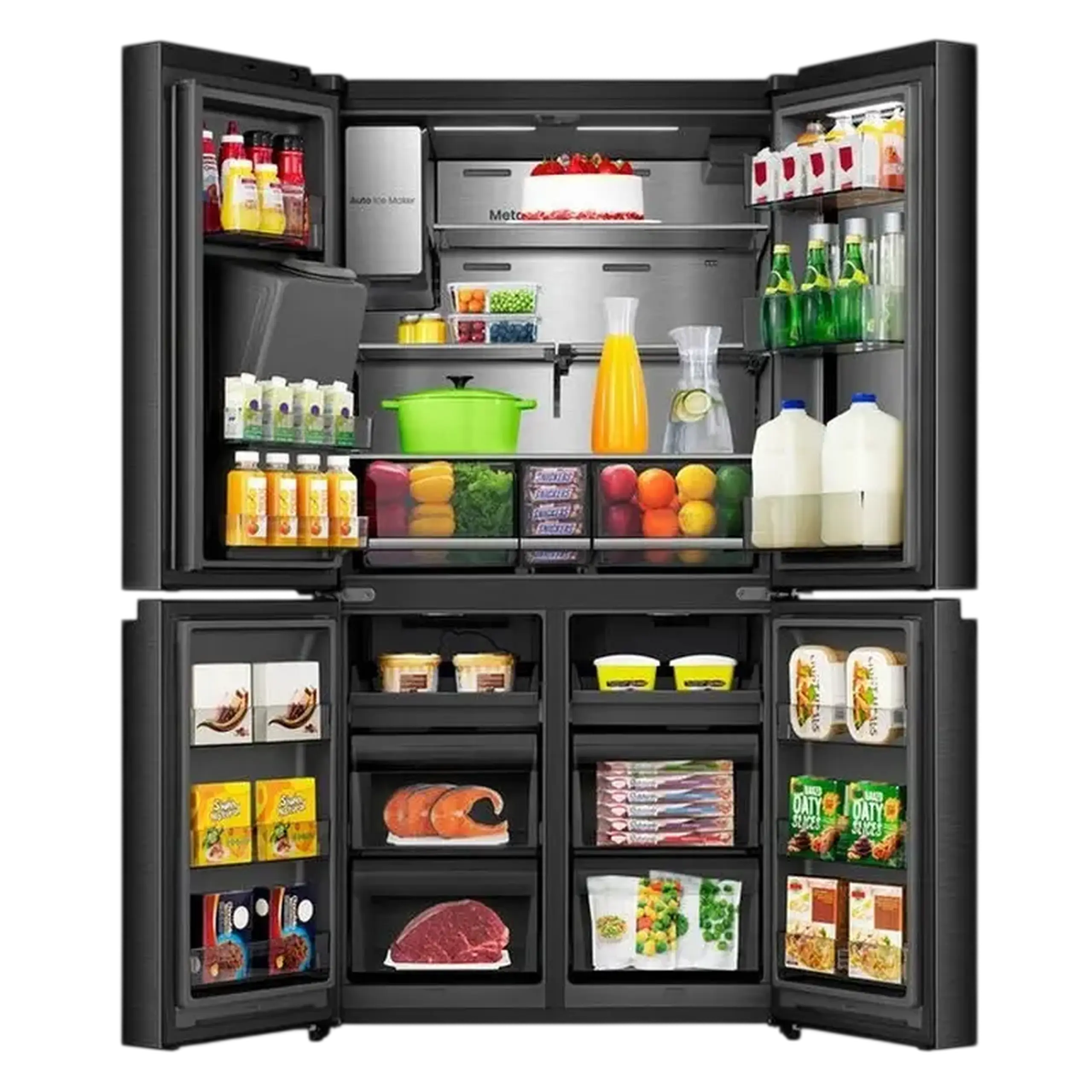 Frigider Hisense RQ600P7SKE, Negru