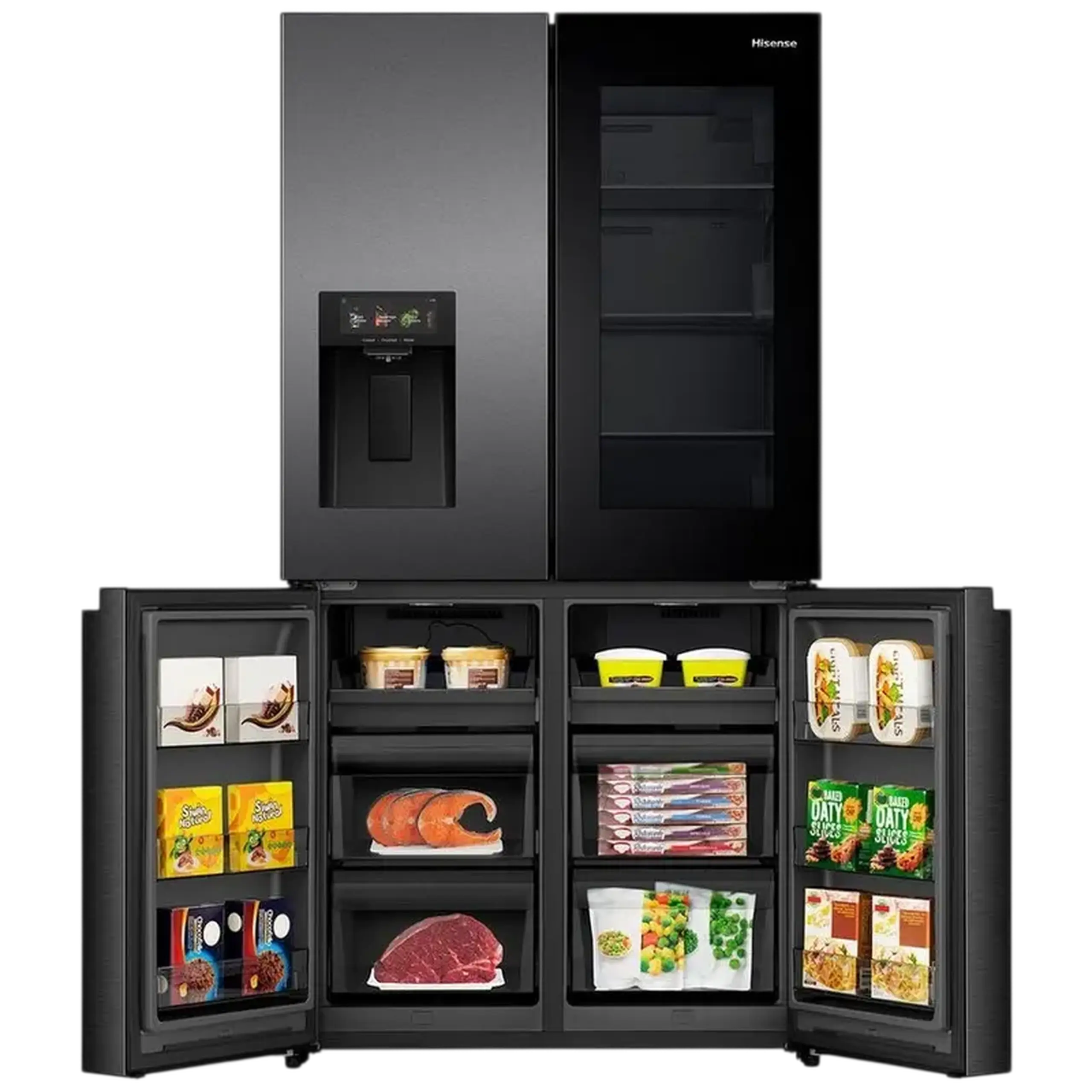 Frigider Hisense RQ600P7SKE, Negru