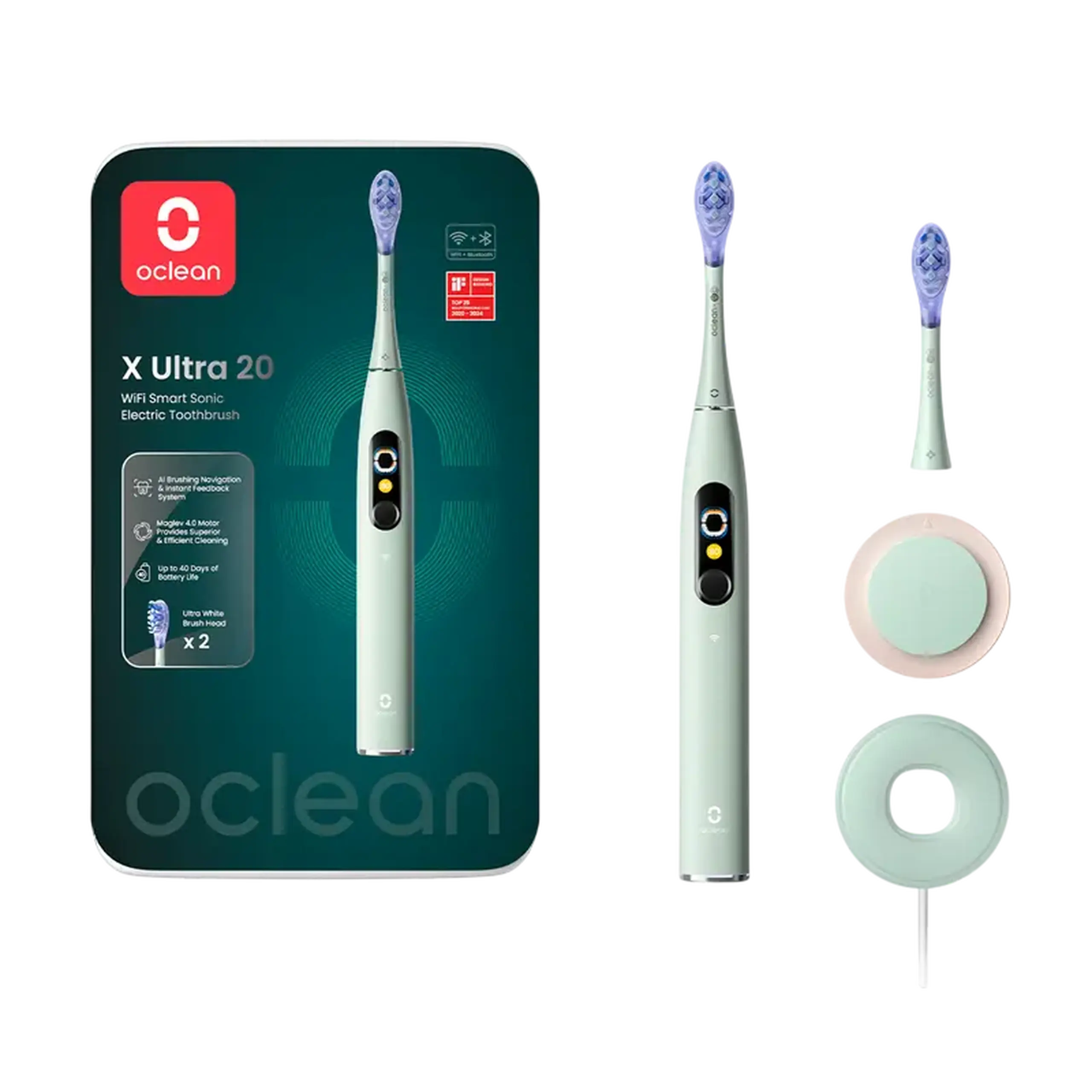 Periuță de dinți electrică Oclean X 20, Verde