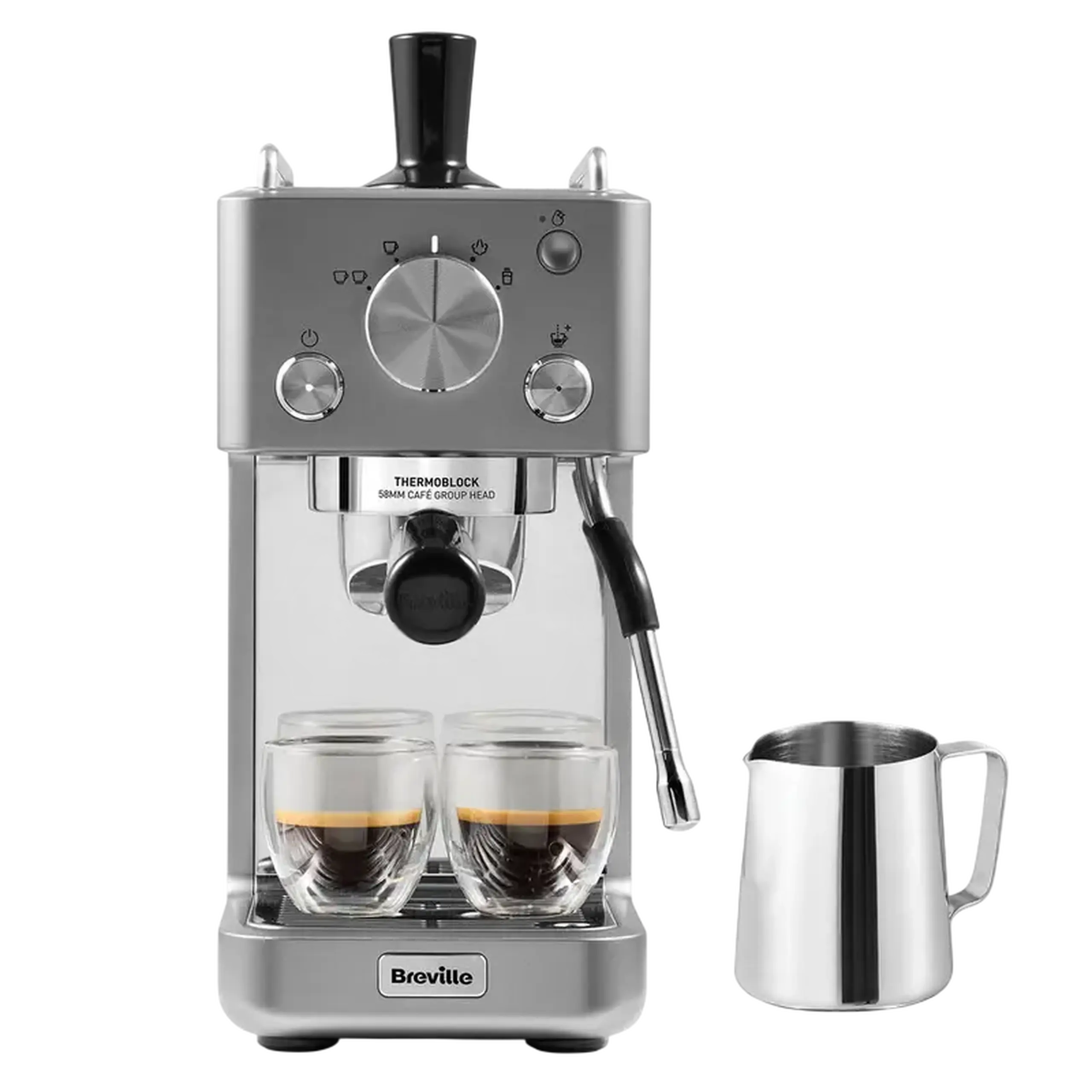 Cafetiera manuala Breville VCF185X-01, 1415W, Oțel inoxidabil