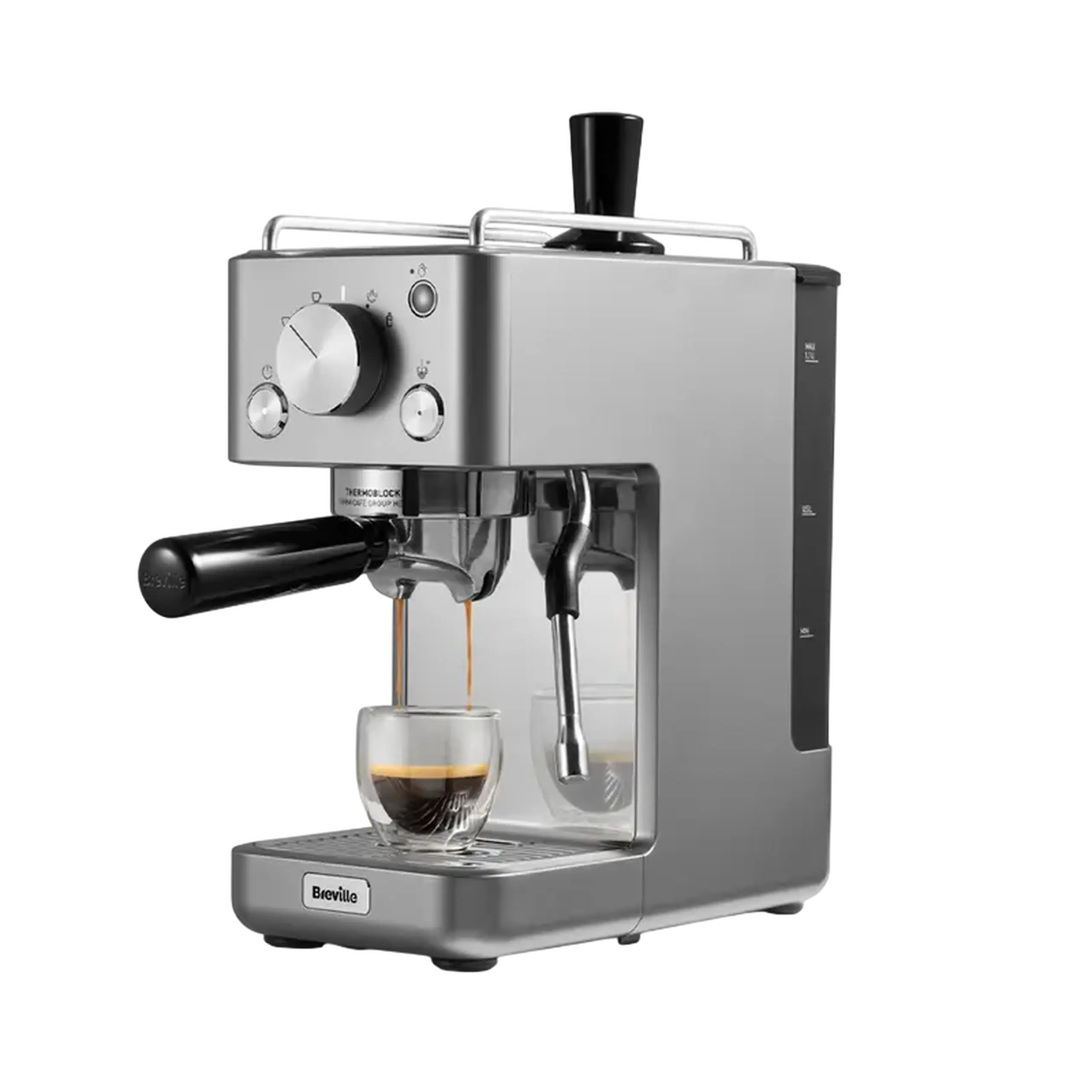 Cafetiera manuala Breville VCF185X-01, 1415W, Oțel inoxidabil