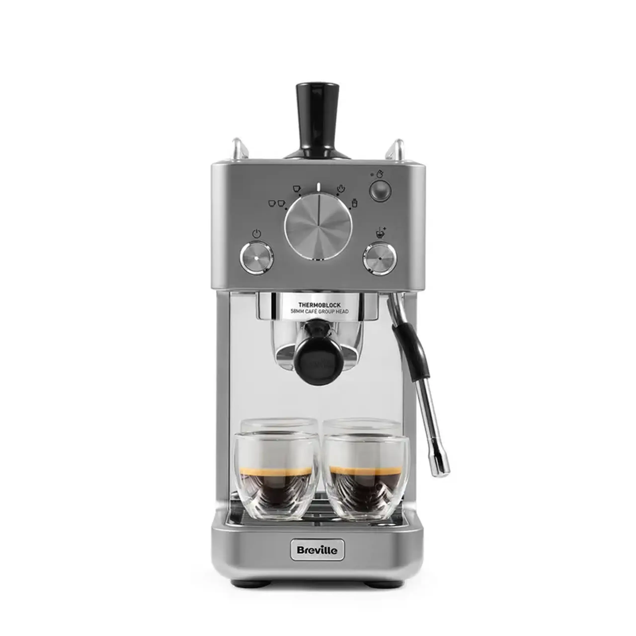 Cafetiera manuala Breville VCF185X-01, 1415W, Oțel inoxidabil