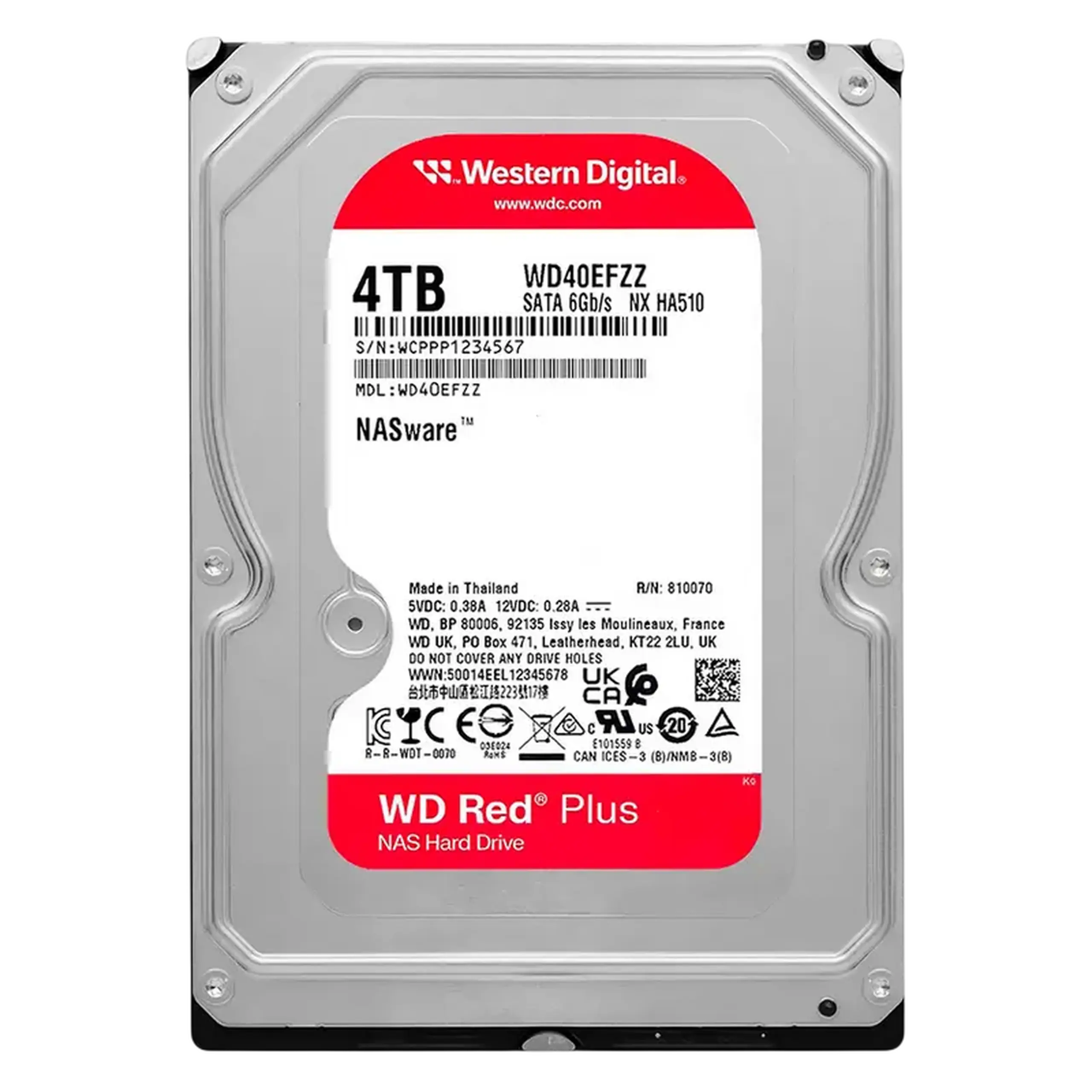 Unitate HDD Western Digital WD Red Plus, 3.5", 4 TB <WD40EFZZ>