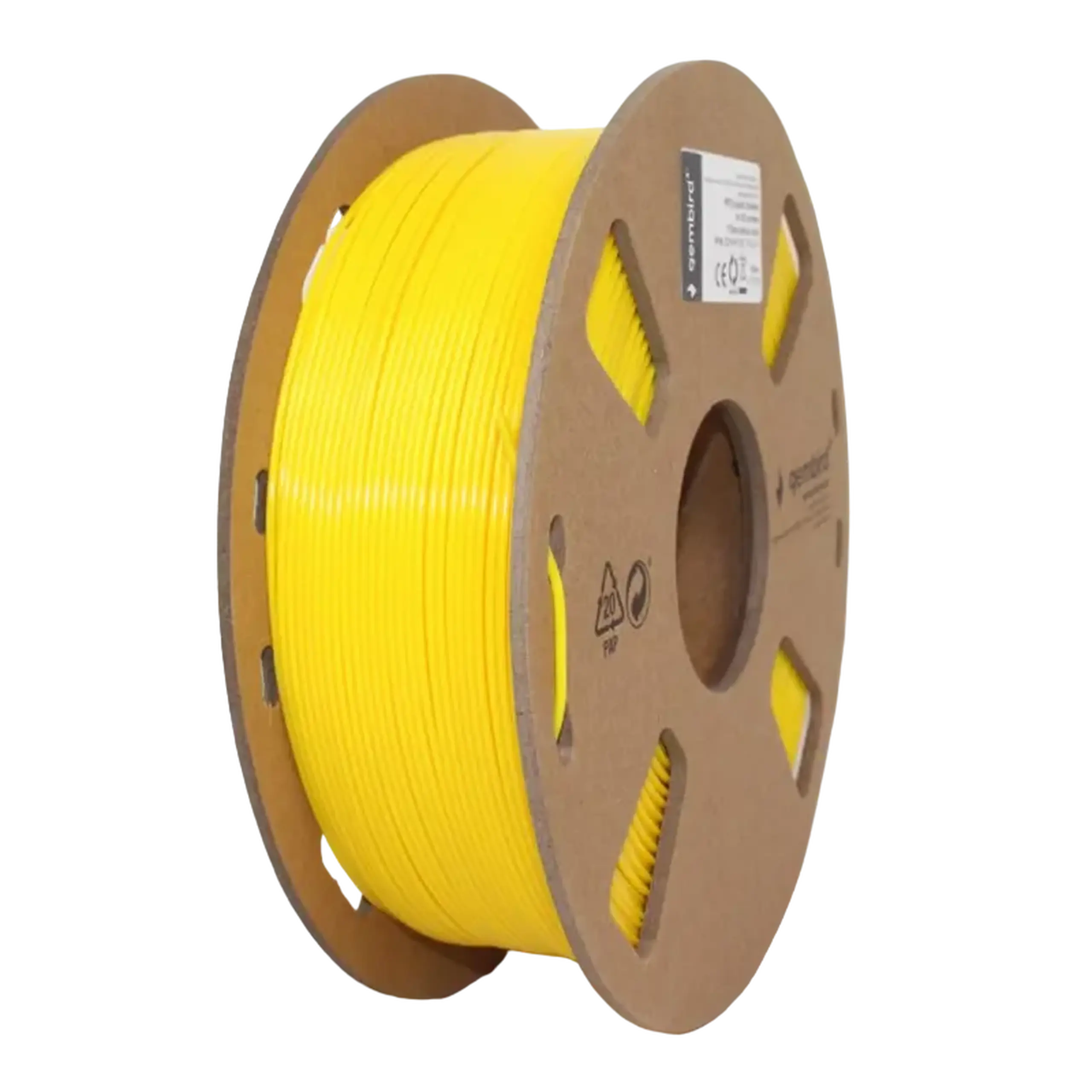Filament pentru imprimantă 3D Gembird 3DP-PETG1.75-01-Y, PETG, Galben, 1.75 mm, 1kg