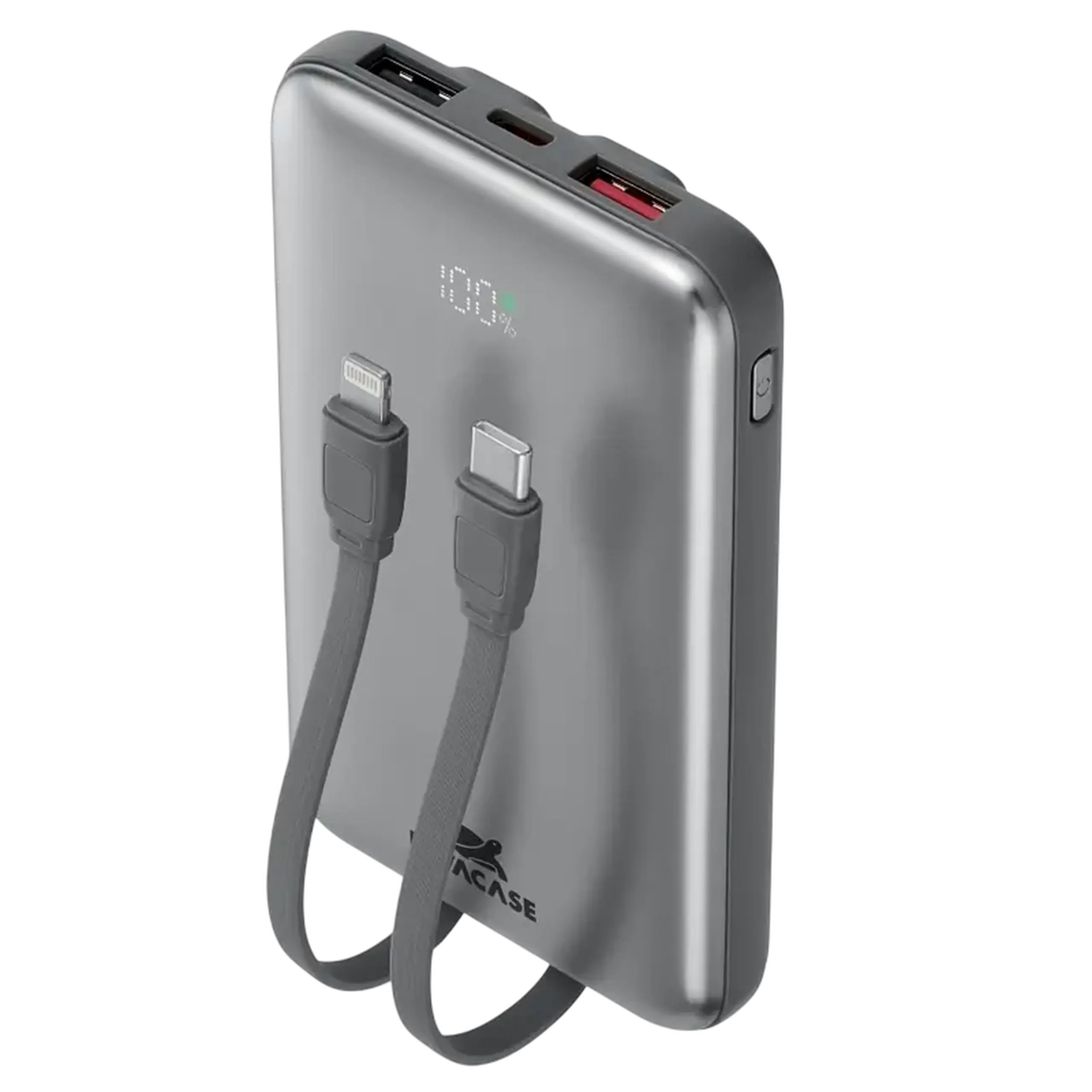 Acumulator extern Rivacase VA2611, 10000mAh, Gri