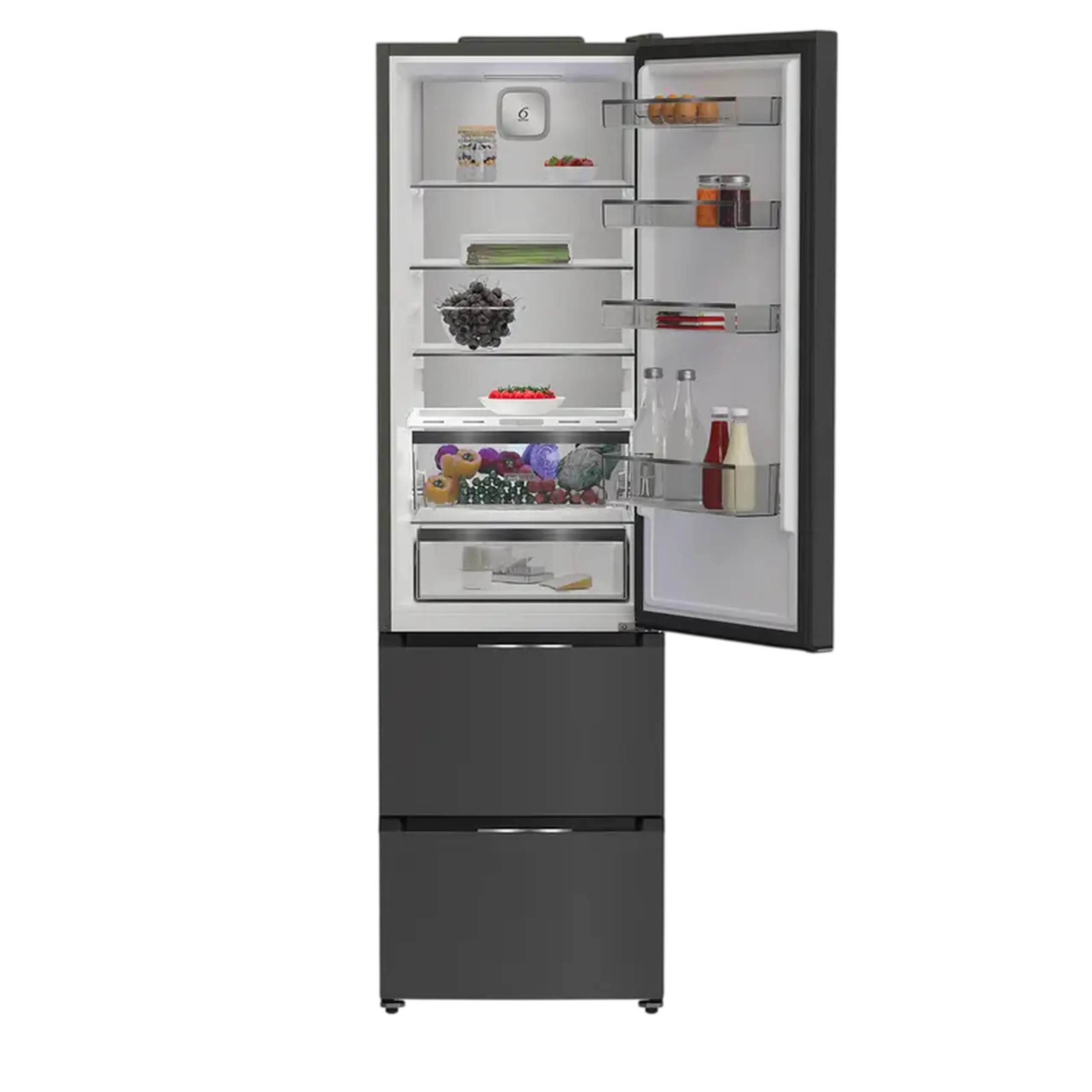Frigider Whirlpool WHKF 6353 XBR6E,, Dark Inox