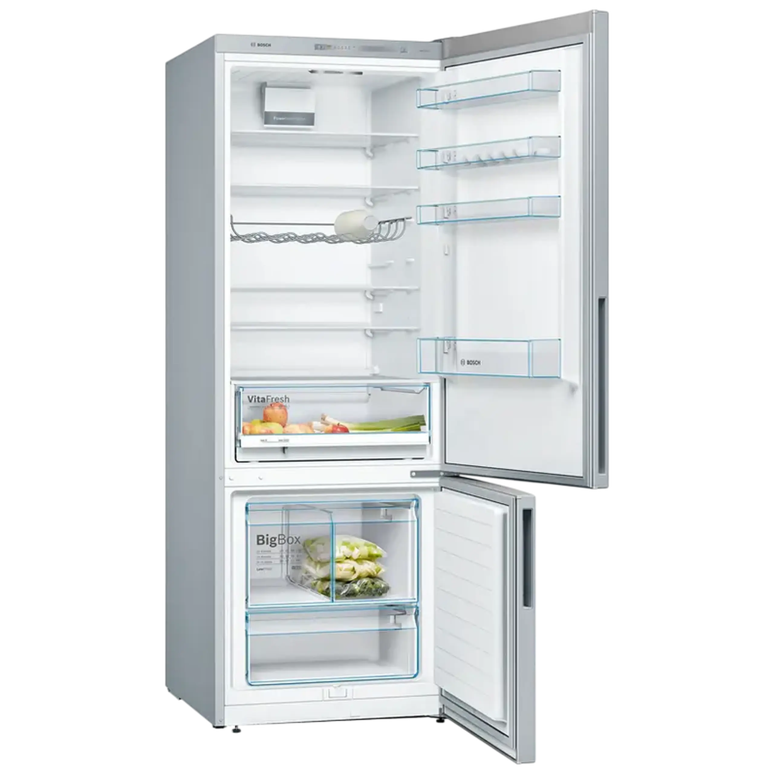 Frigider Bosch KGV58VLEAS, Oțel inoxidabil