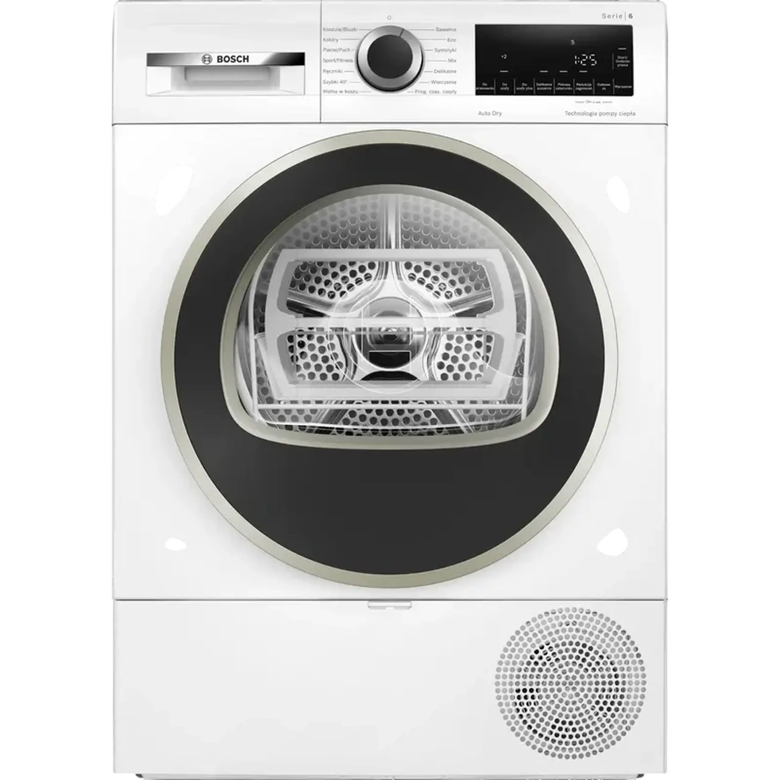 Uscător de rufe Bosch WQG1417EPL, 9kg, Alb