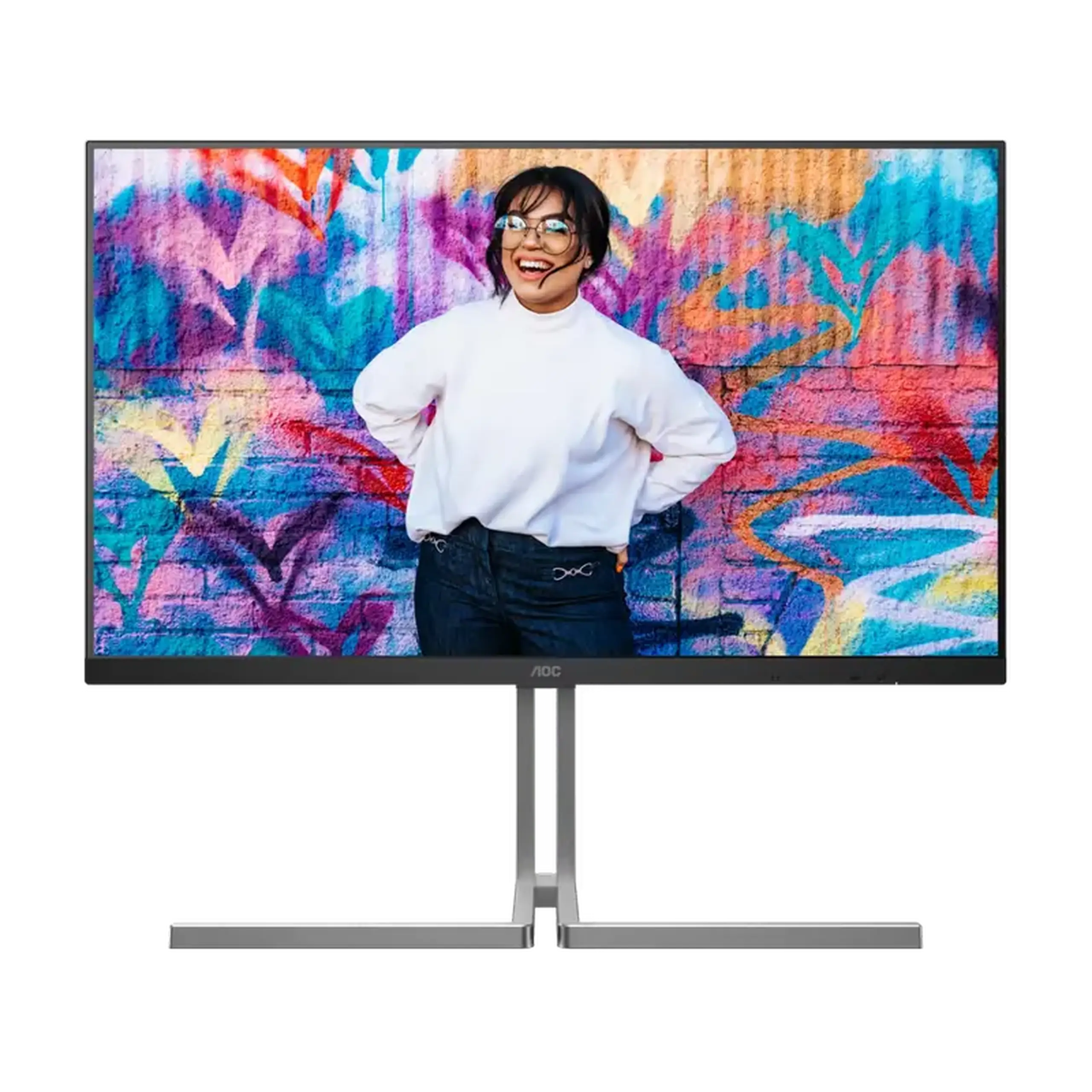 32" Monitor profesional AOC U32U3CV, IPS 3840x2160 4K UHD, Gri