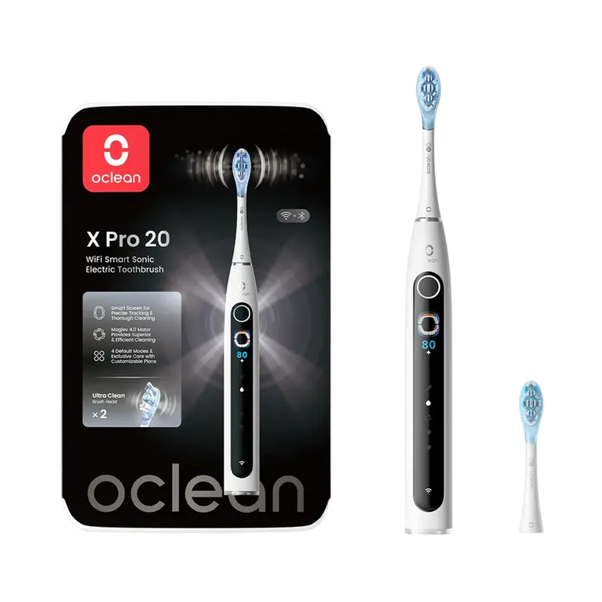Periuță de dinți electrică Oclean X Pro 20, Alb