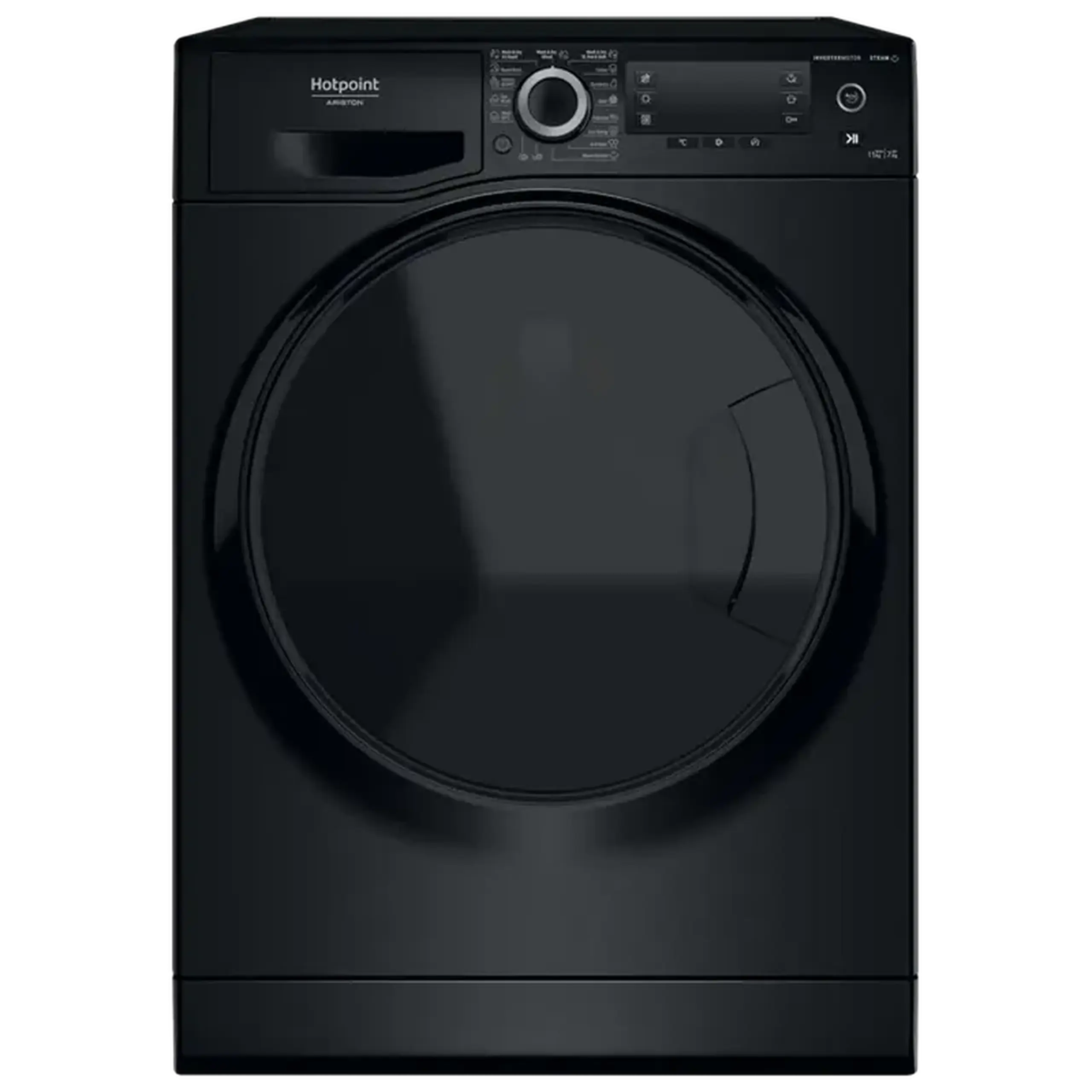 Mașină de spălat cu uscător Hotpoint-Ariston NDD 11725 BDA EE, 11kg, Negru