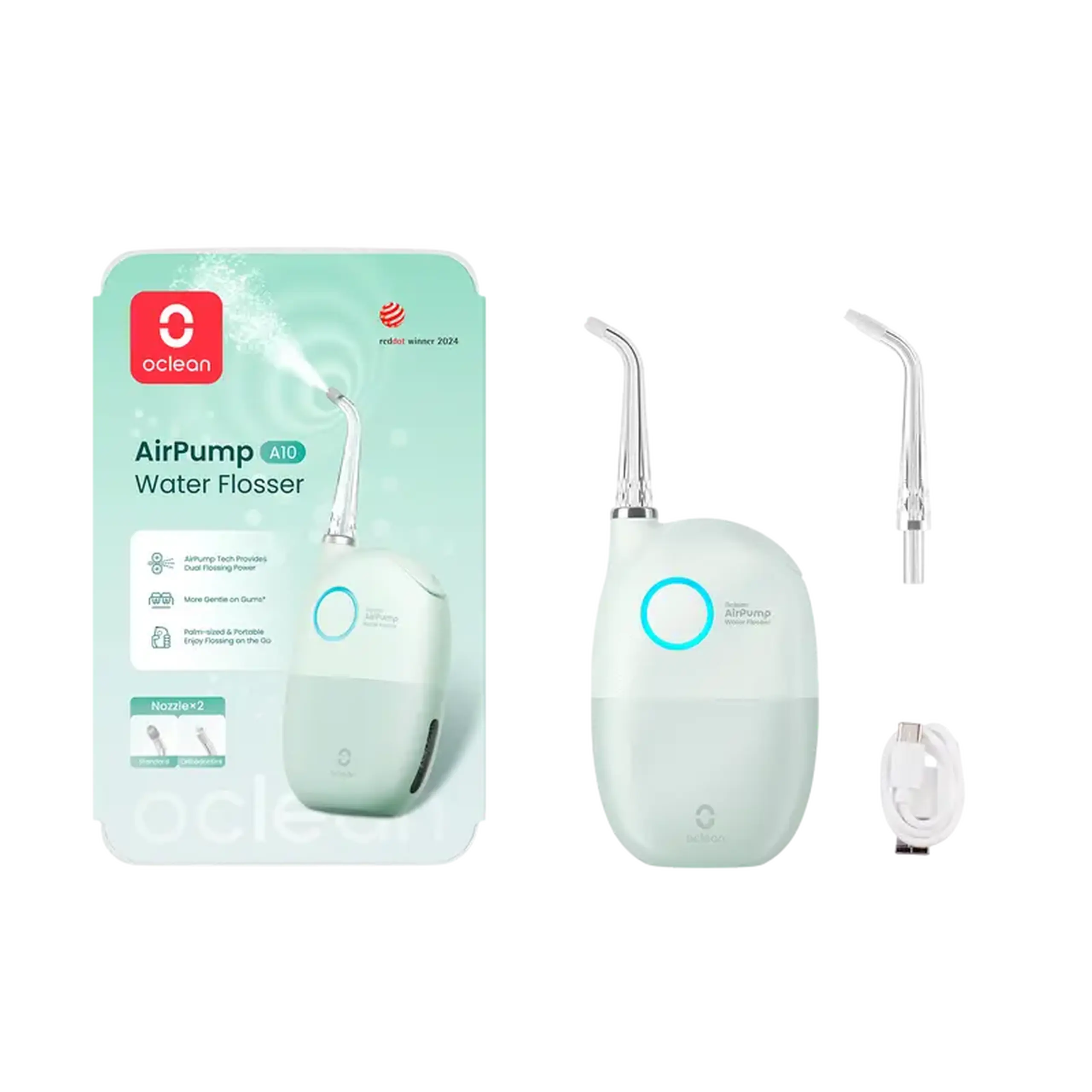 Irigator oral Oclean A10, Verde