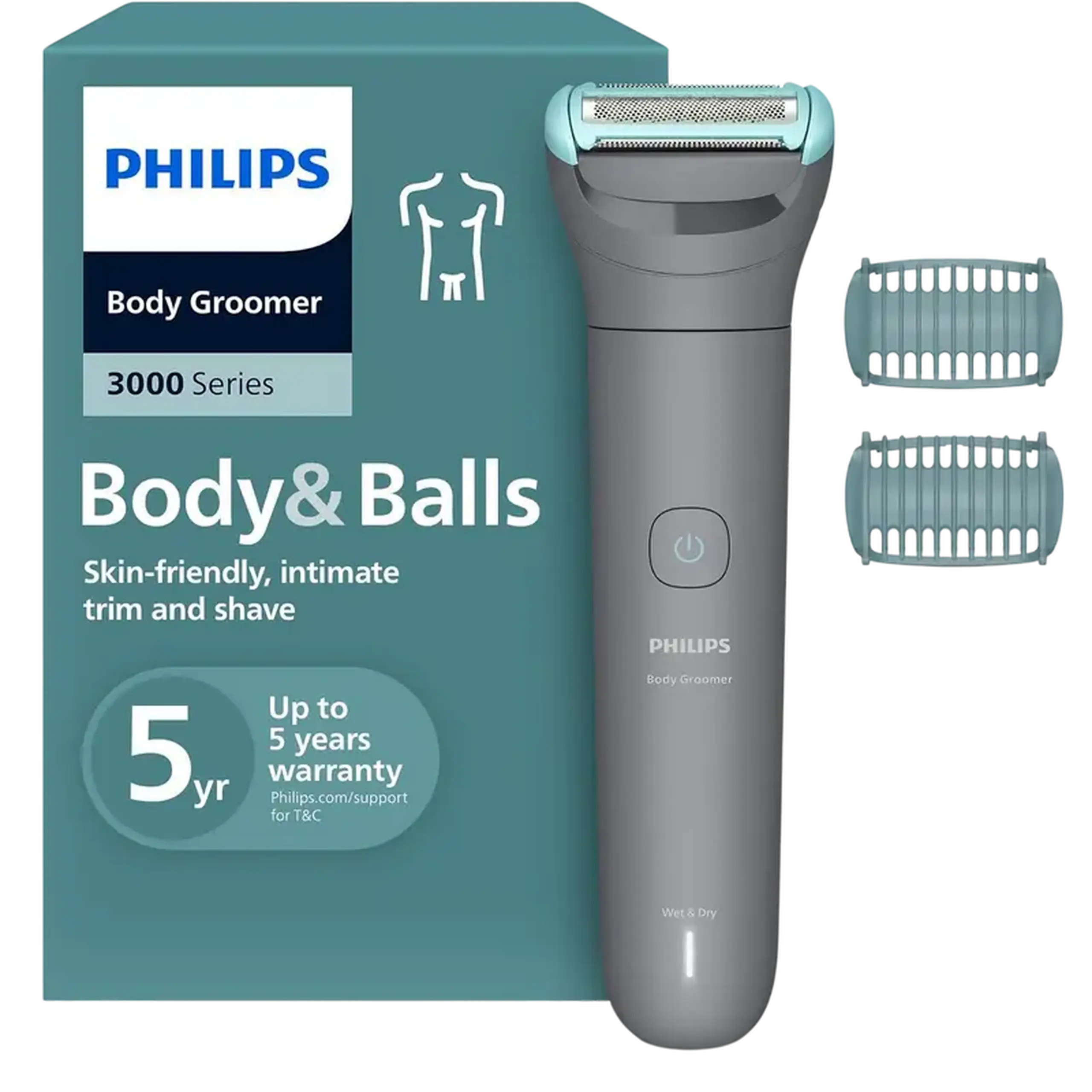 Trimmer pentru bărbați Philips BG3480/15, Gri