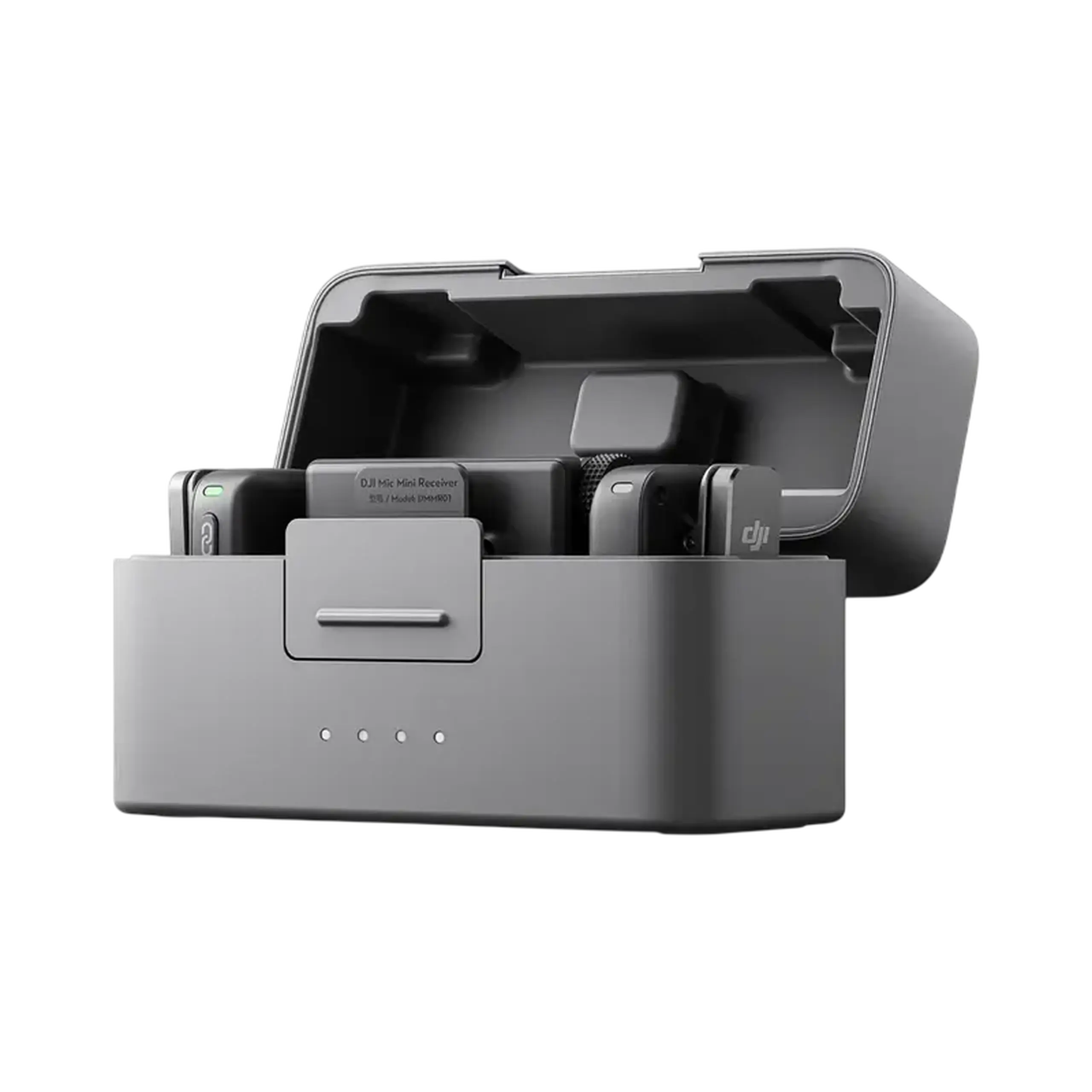 Microfon portabil pentru înregistrare vocală DJI Mic Mini (2 TX + 1 RX + Charging Case), Fără fir, Negru