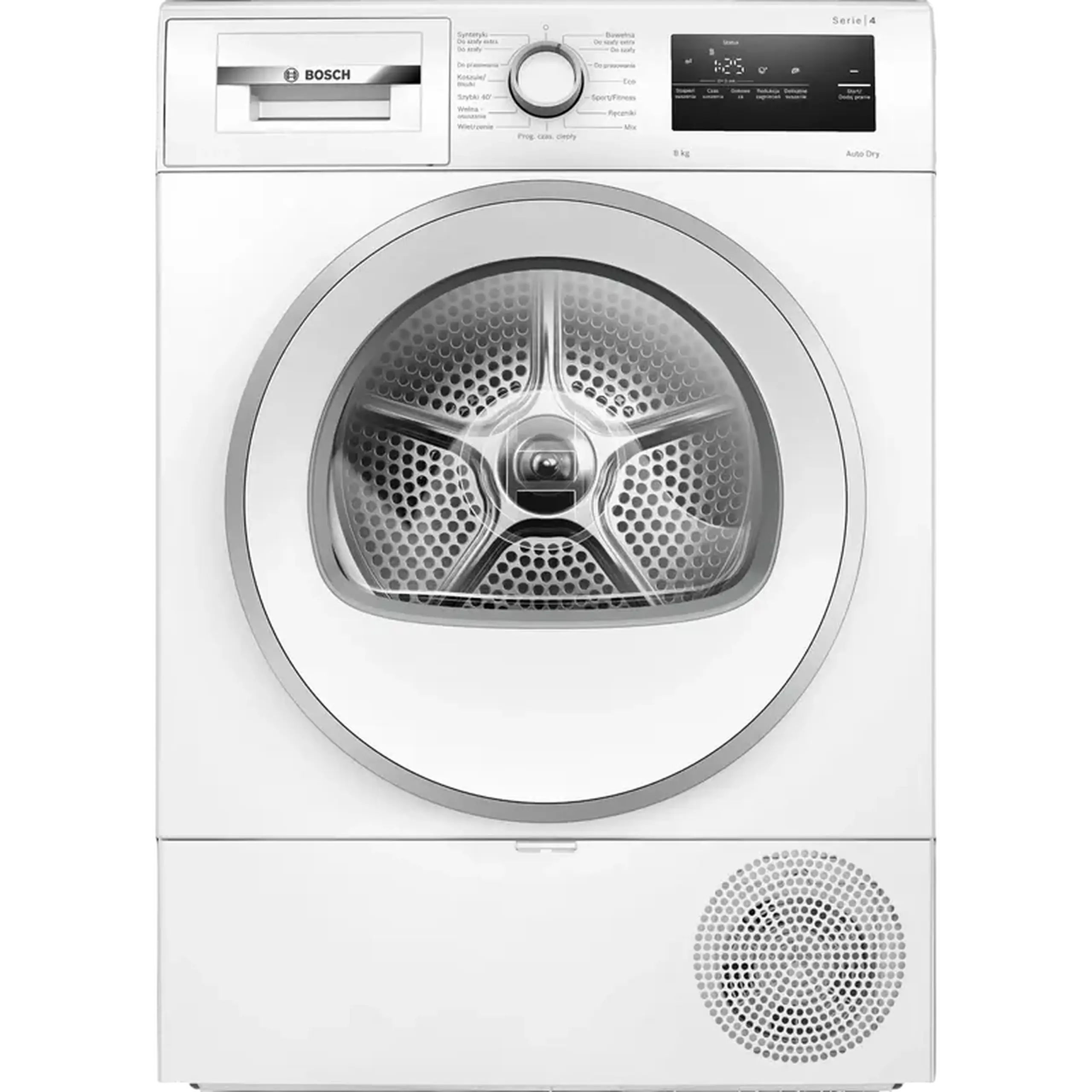 Uscător de rufe Bosch WTH85V9SPL, 8kg, Alb