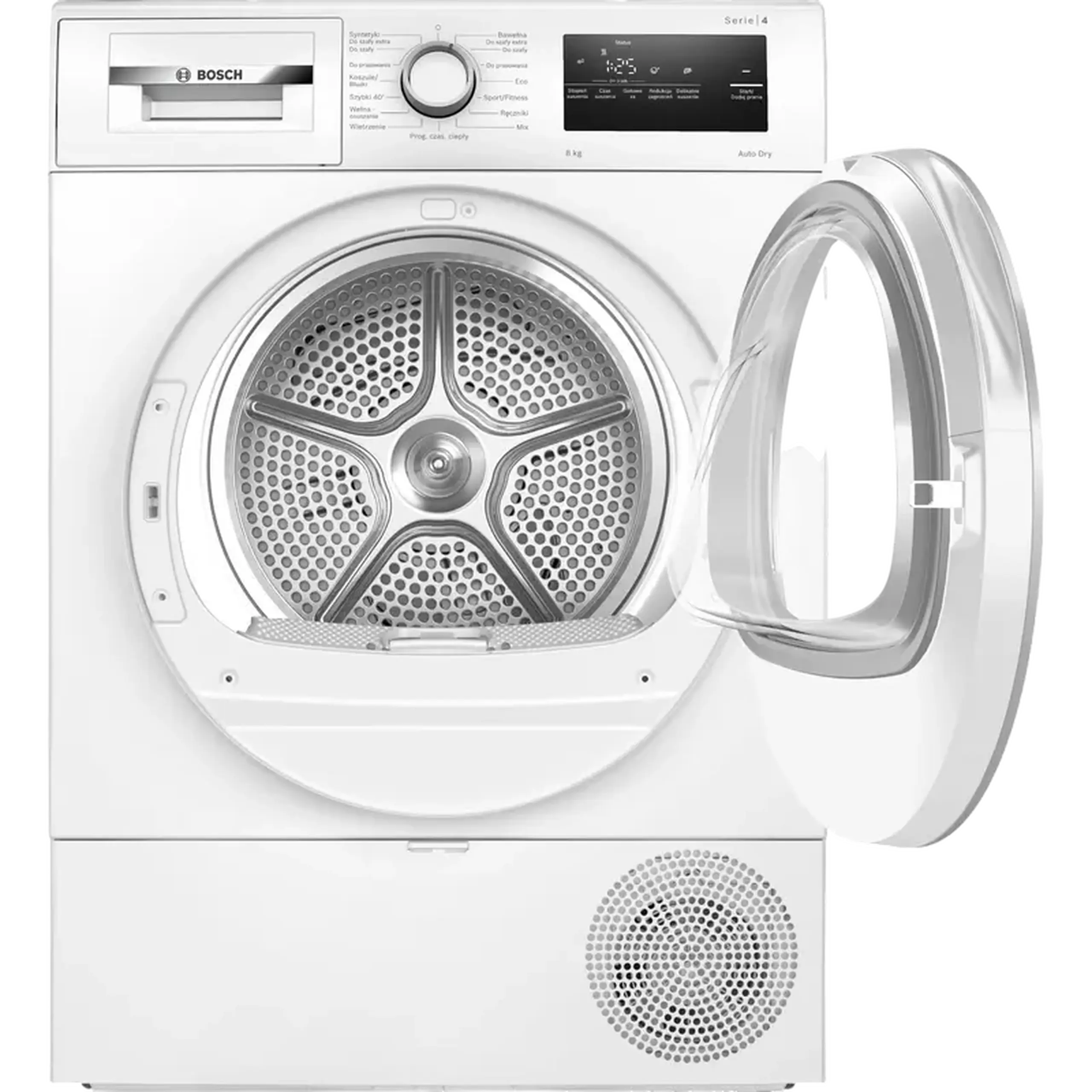 Uscător de rufe Bosch WTH85V9SPL, 8kg, Alb