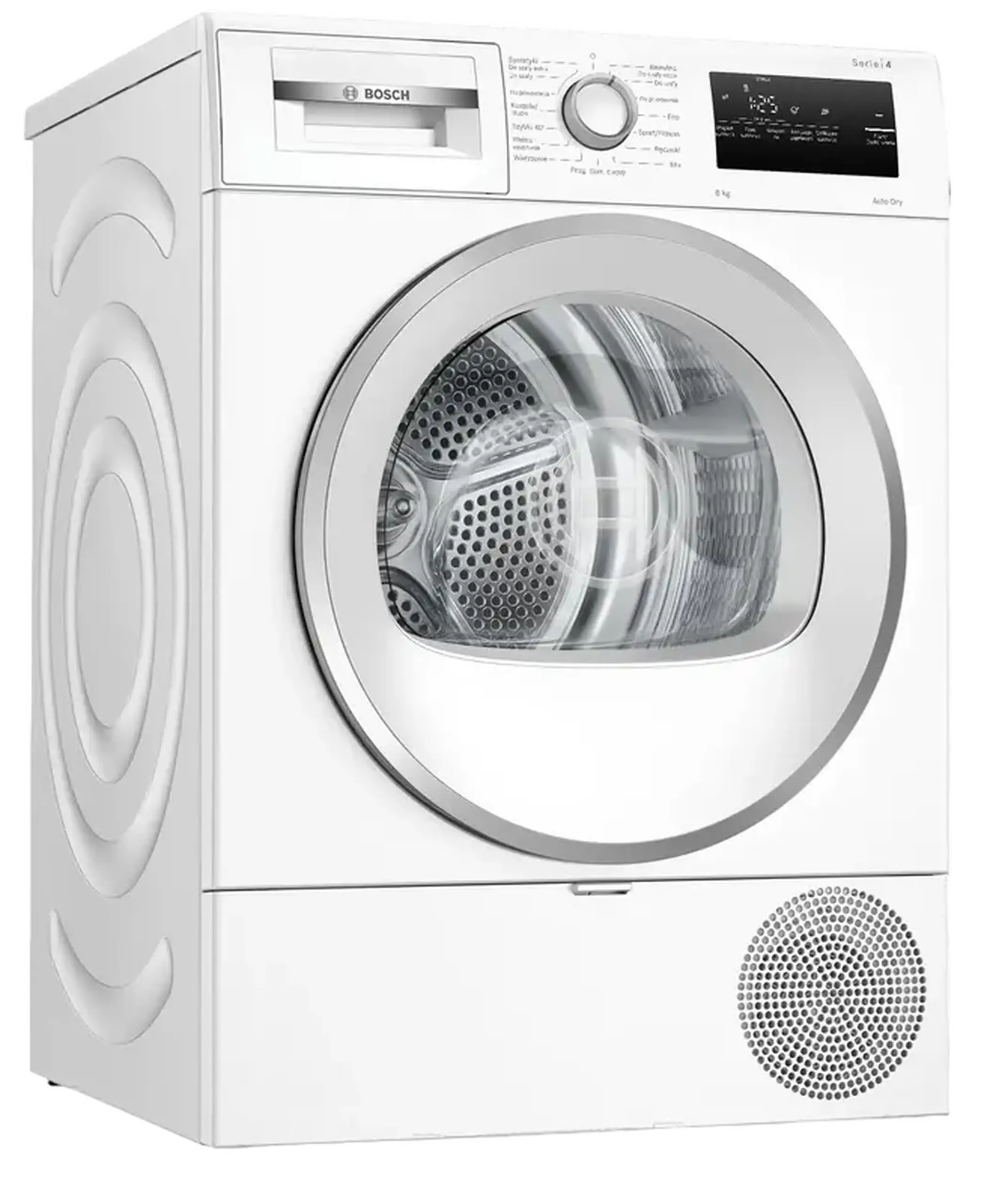 Uscător de rufe Bosch WTH85V9SPL, 8kg, Alb