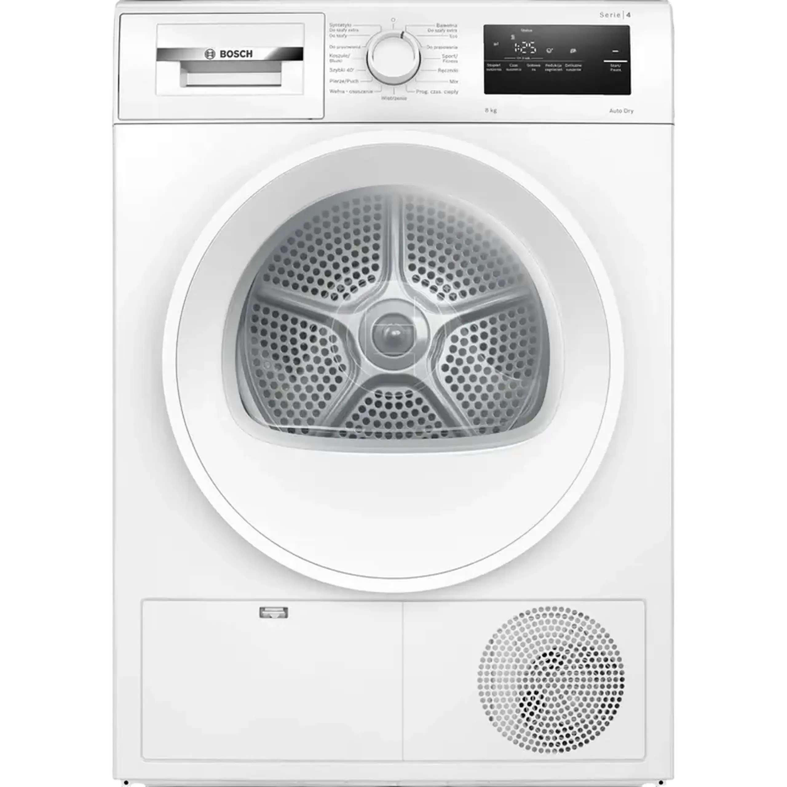 Uscător de rufe Bosch WTH86200PL, 8kg, Alb