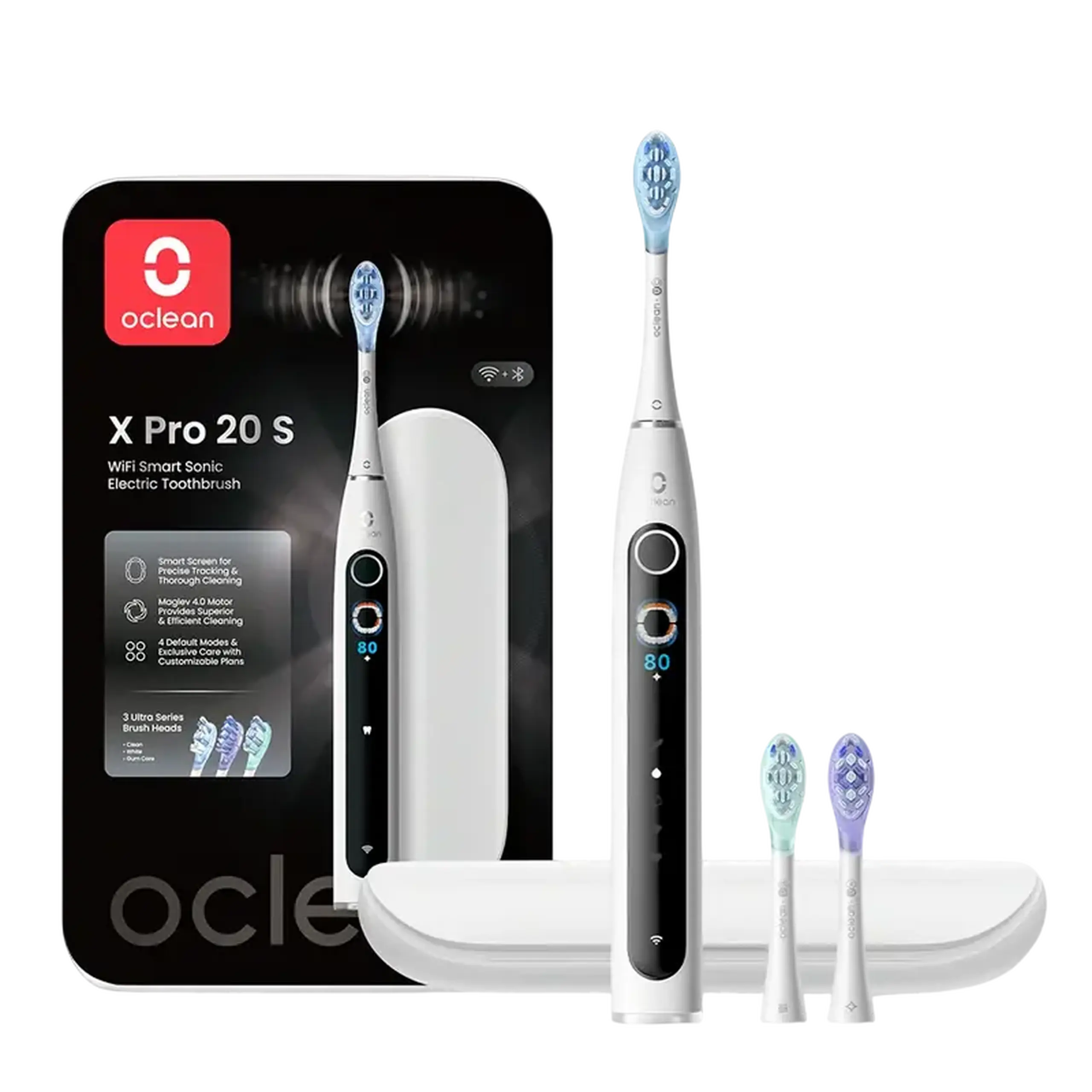 Periuță de dinți electrică Oclean X Pro 20 S, Alb