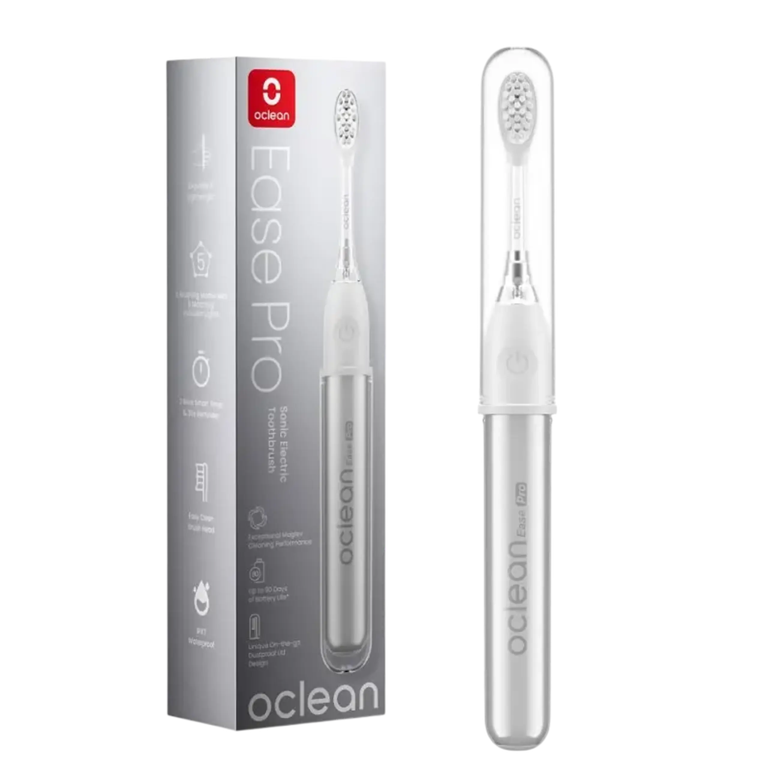 Periuță de dinți electrică Oclean Ease Pro, Argintiu