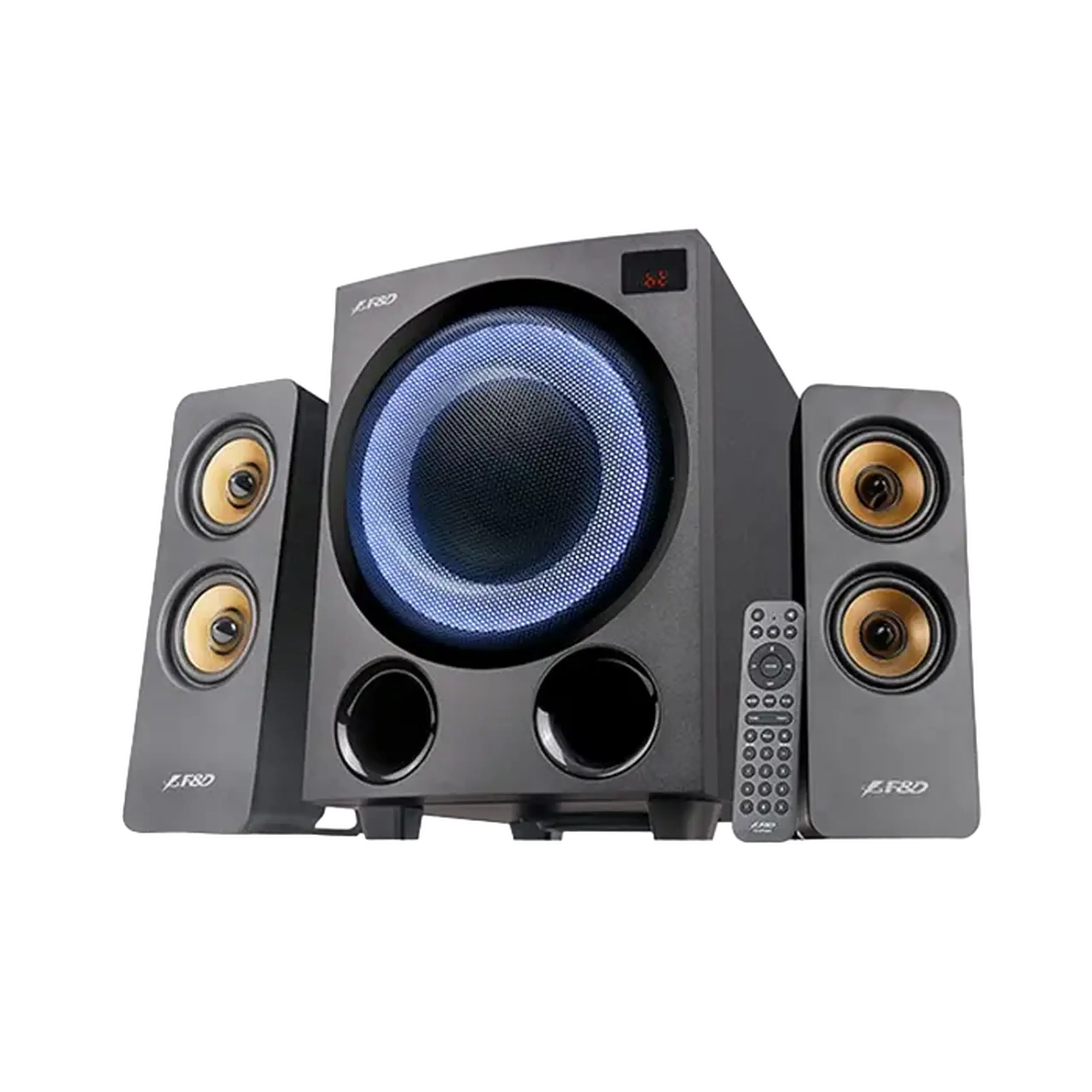Sistem Audio 2.1 CH F&D F770X, Negru