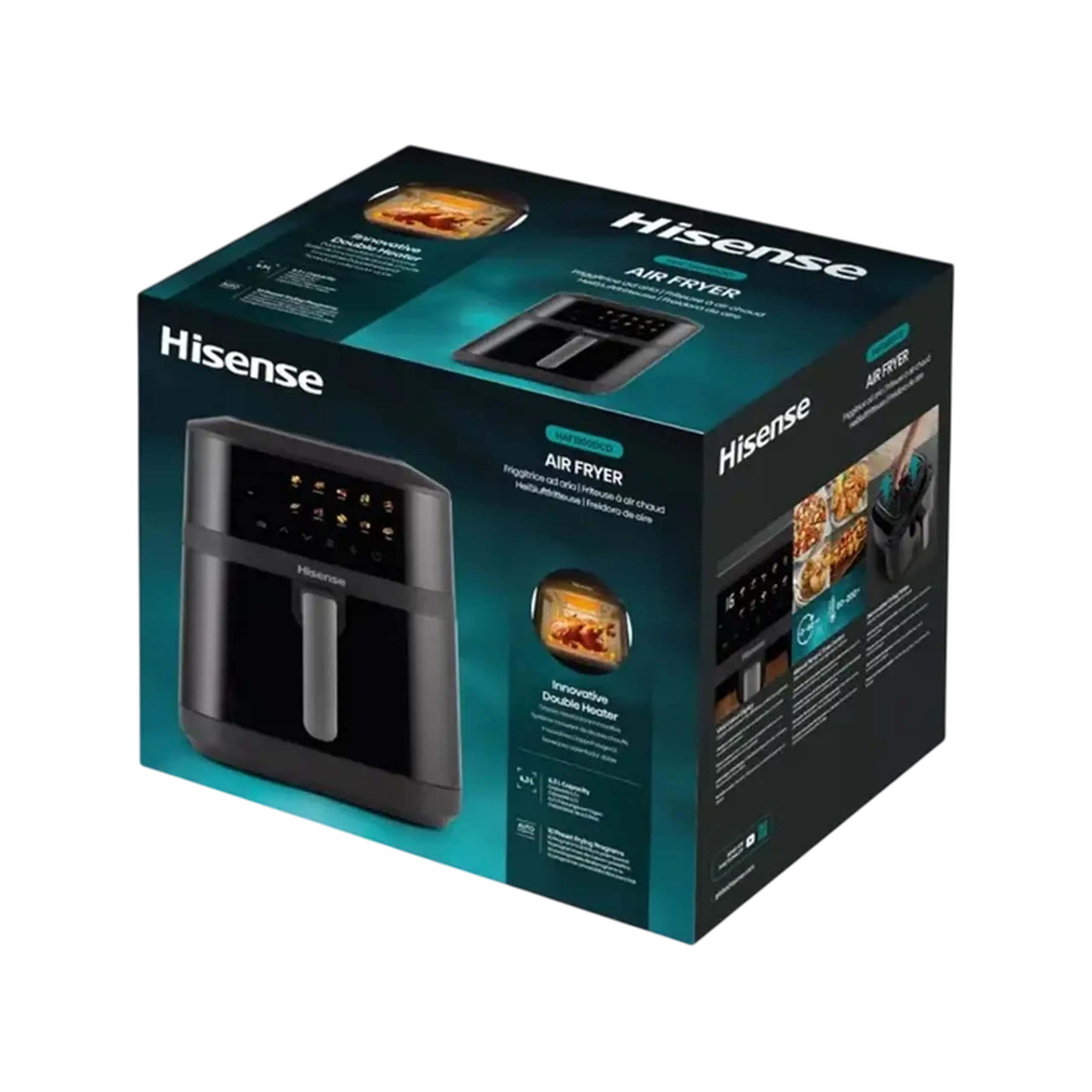 Friteuză cu aer cald Hisense HAF1800DCD, Negru