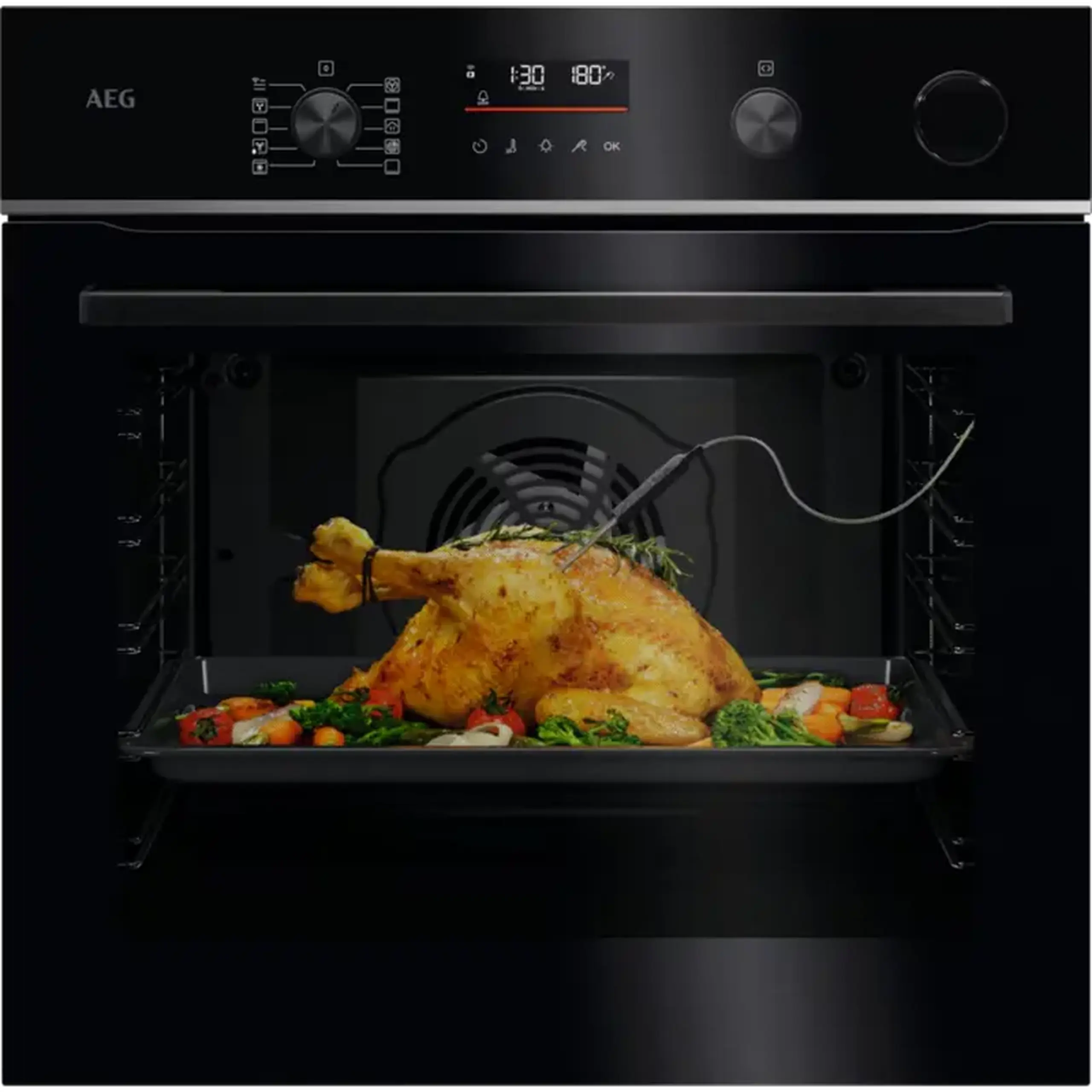 Cuptor Electric AEG TR6PB531SB, Negru
