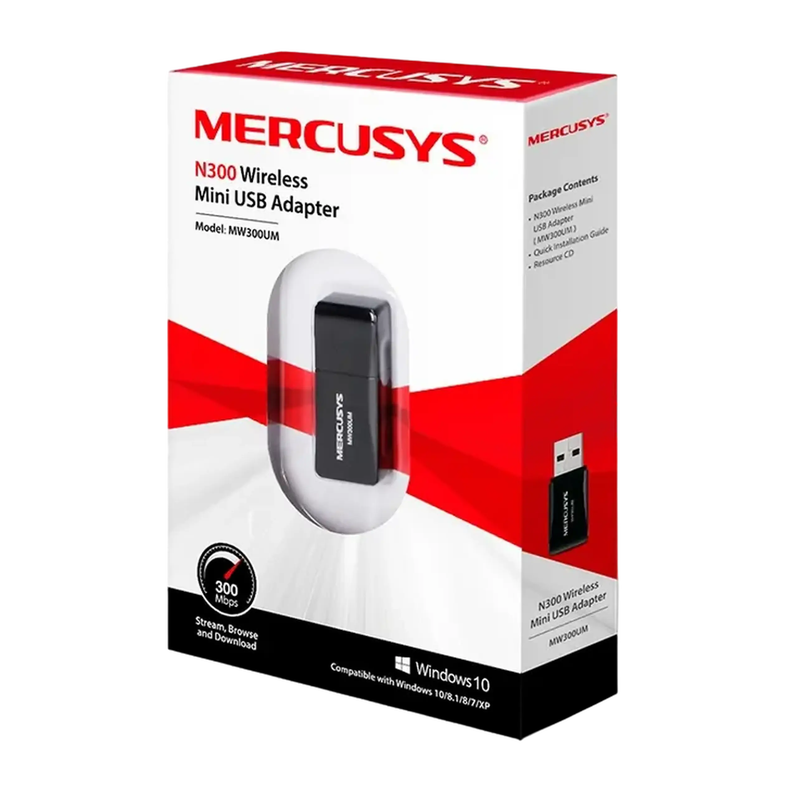 Adapter USB MERCUSYS MW300UM, Negru