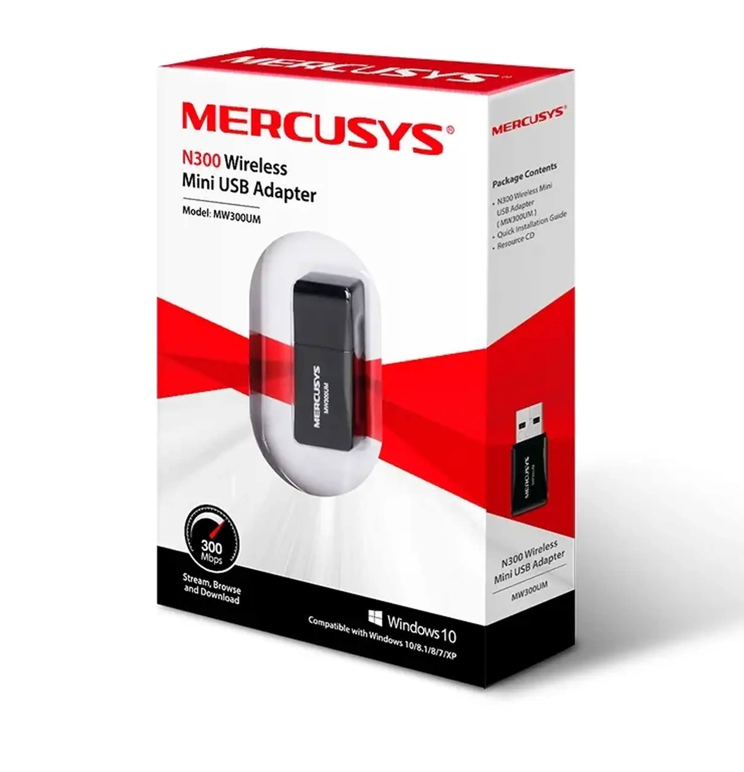 Adapter USB MERCUSYS MW300UM, Negru