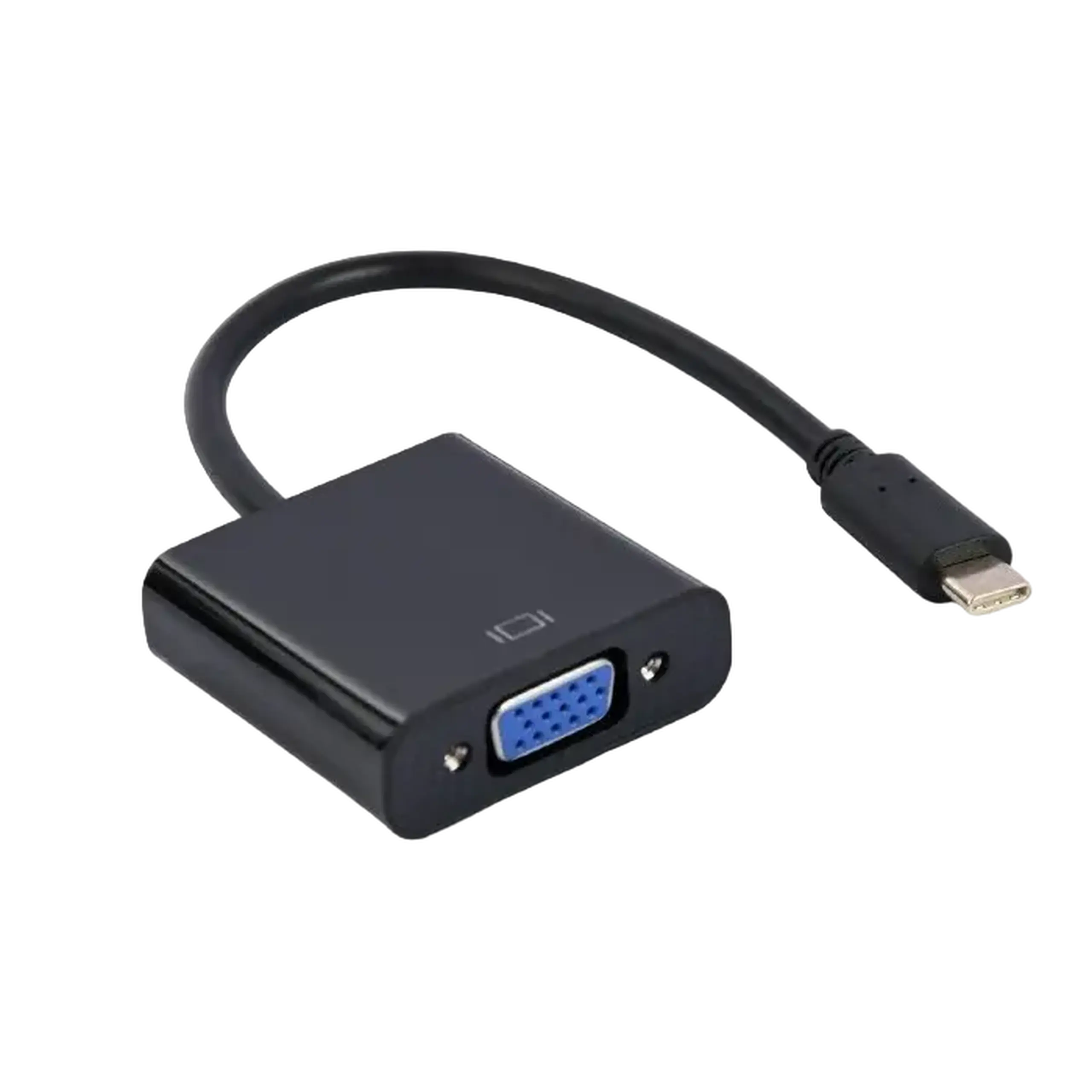 Cablu Video Cablexpert A-CM-VGAF-01, USB 3.1 Type-C (M) - VGA 15-pin (F), 0.15 m, Negru