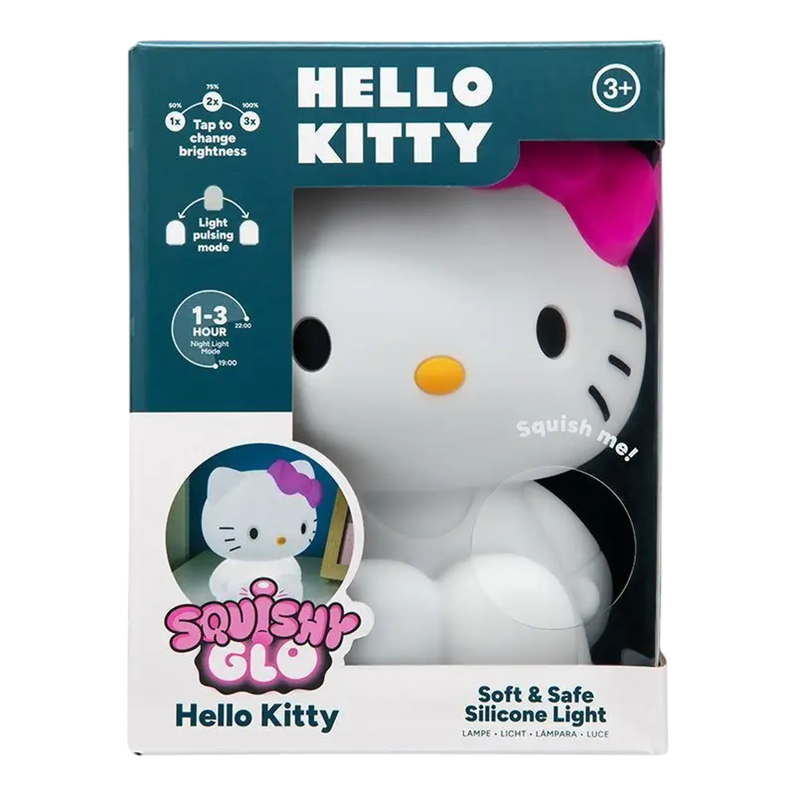 Lampă de noapte Paladone Sanrio Hello Kitty Silicone Light, Alb
