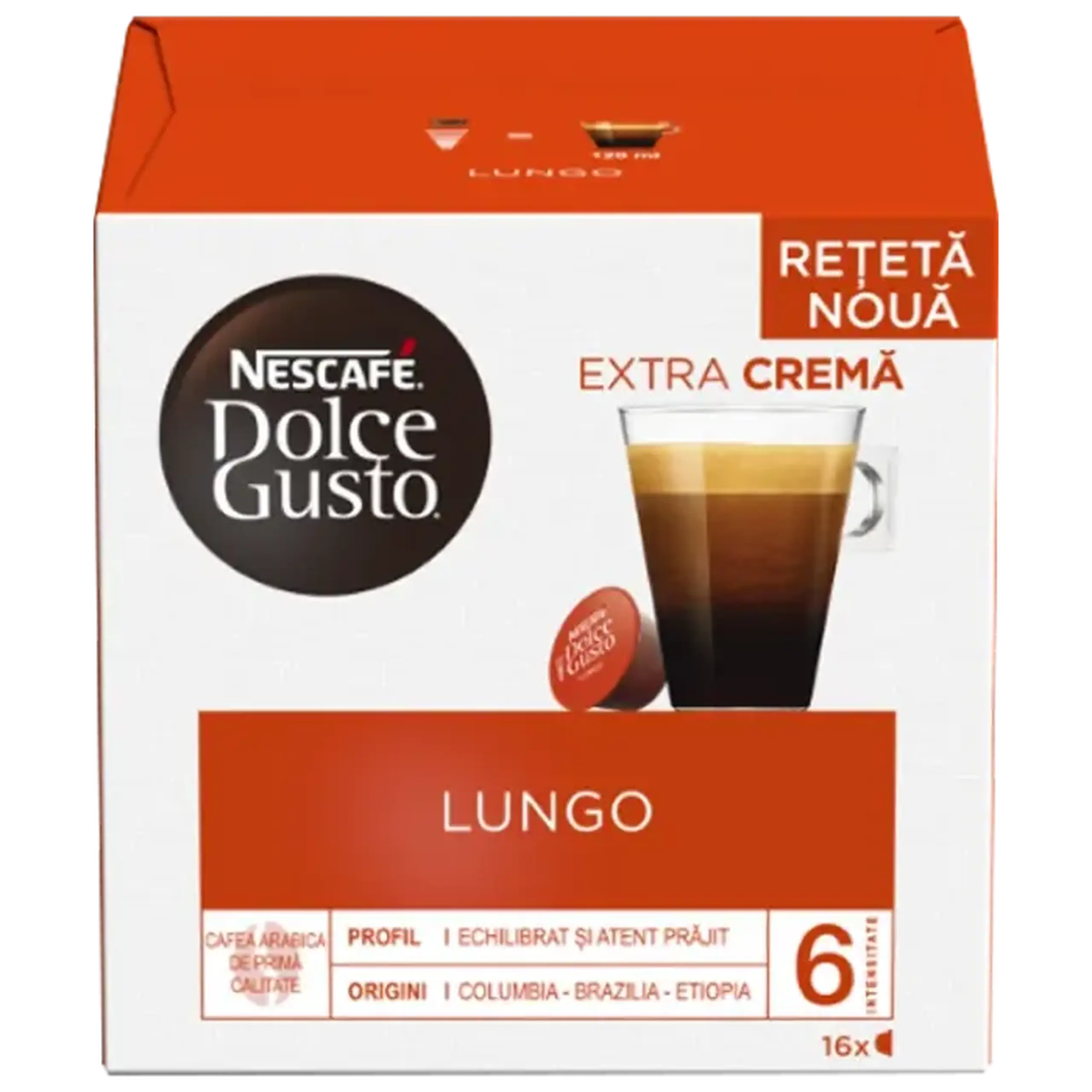 Cafea Nescafe Dolce Gusto Caffe Lungo, 16 cap.