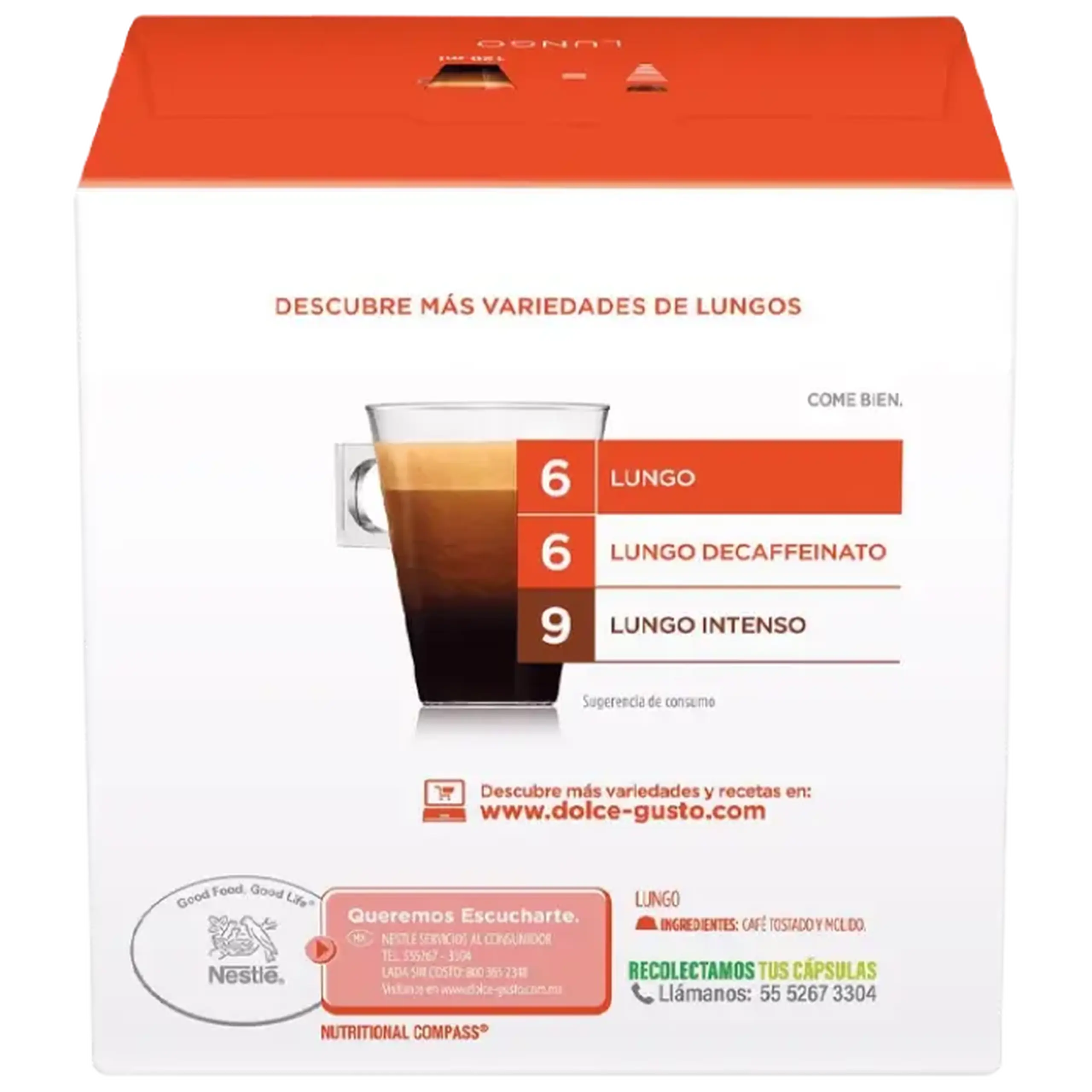 Cafea Nescafe Dolce Gusto Caffe Lungo, 16 cap.