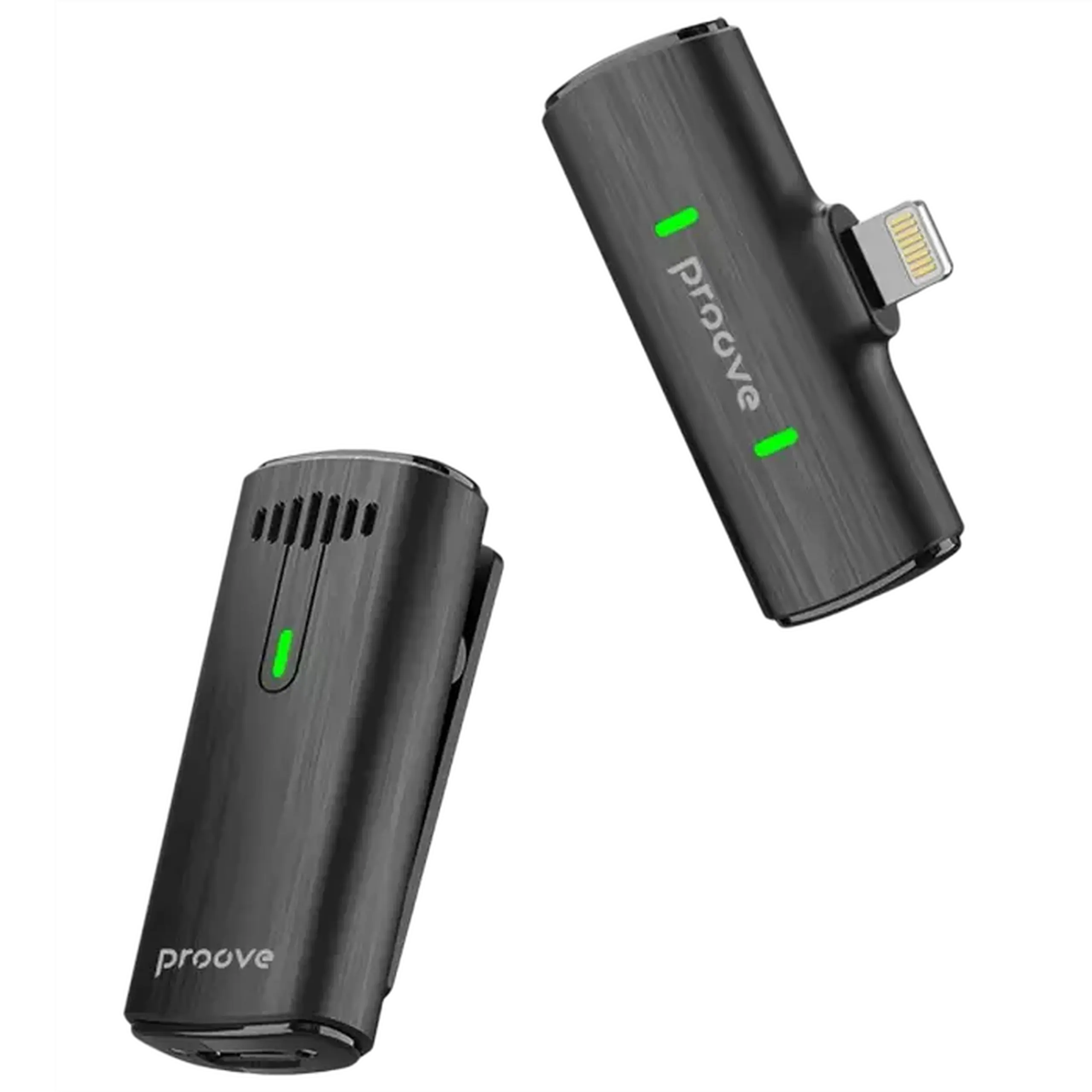 Microfon portabil pentru înregistrare vocală Proove Demo Lightning, Fără fir, Negru